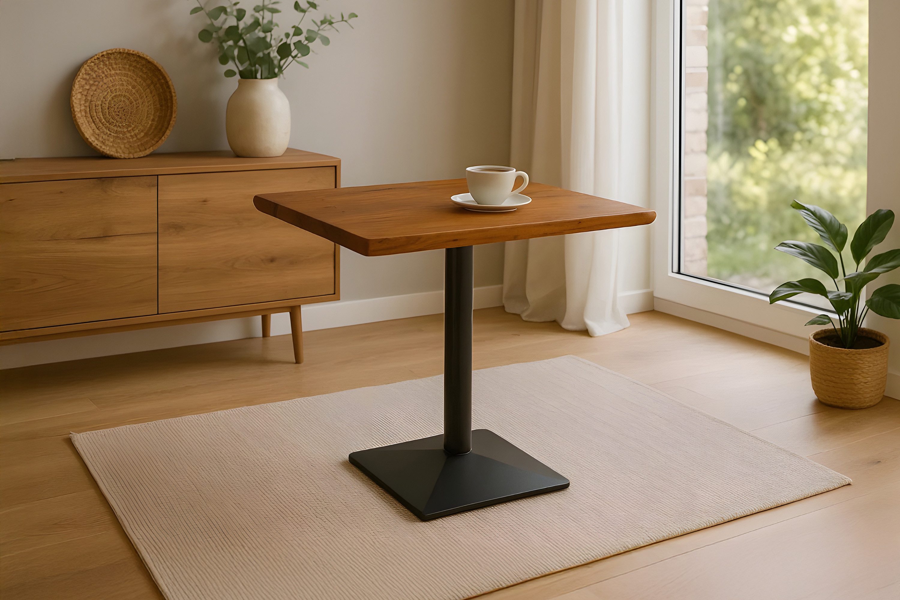 Loreno® Bistrotisch Ines, massives Akazienholz, echte günstig online kaufen