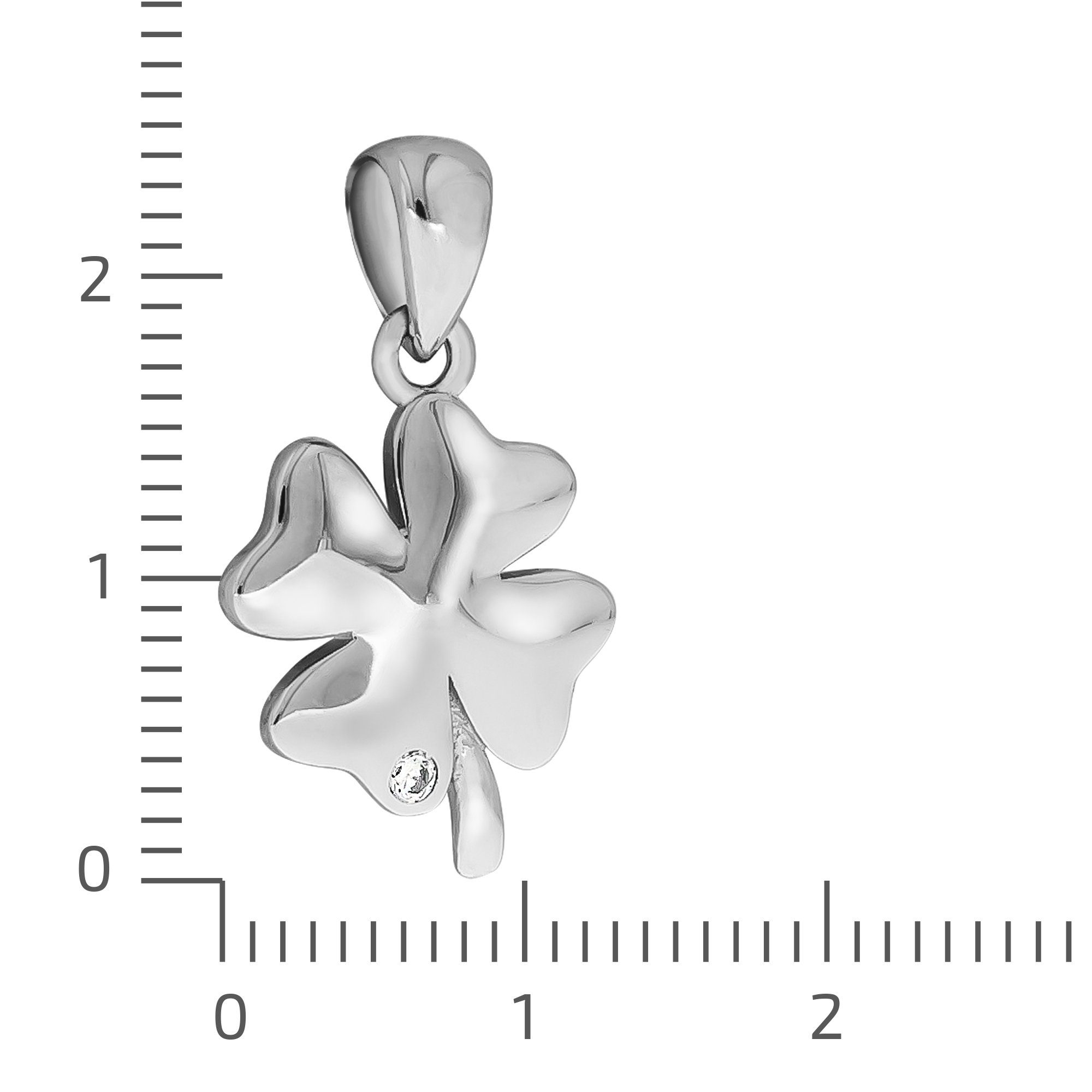 Vivance Sterling rhodiniert, aus Sterling Anhänger Edler Silber 925/- Silber Kettenanhänger 925/-