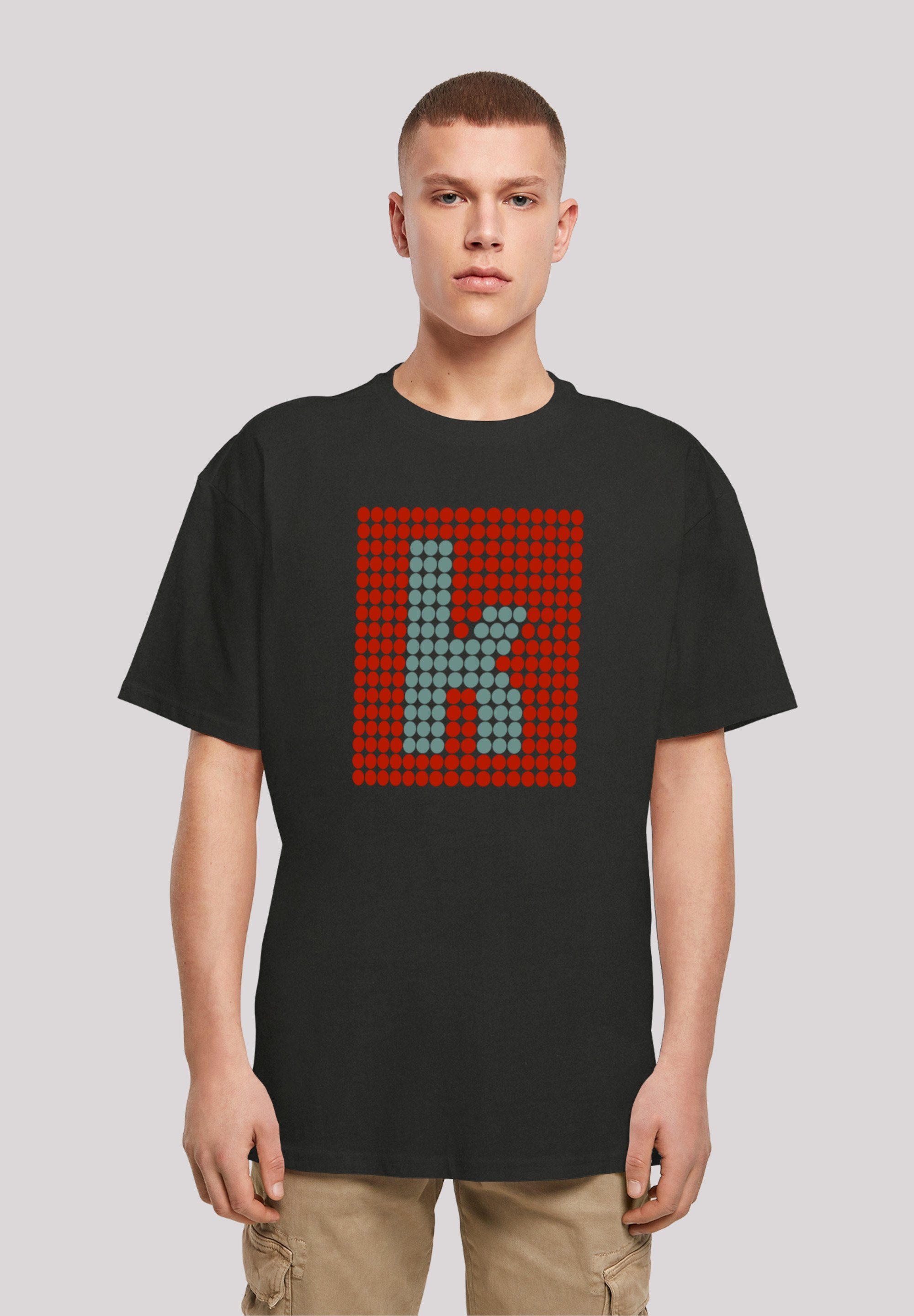 F4NT4STIC T-Shirt The Killers Rock Band K Glow Black Print, Weite Passform  und überschnittene Schultern | T-Shirts