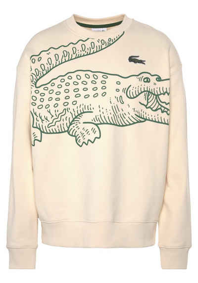 Lacoste Sweatshirt mit mehreren typischen Lacoste Krokodilen
