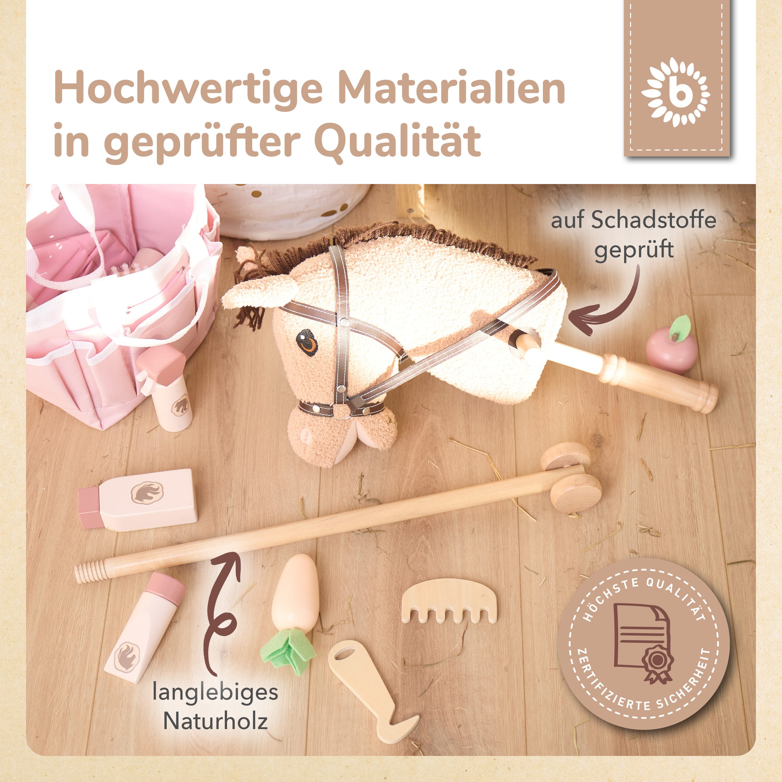 BIECO Steckenpferd Bieco Steckenpferd Kinder Hazel Hobby Horse – Bild 5 von 5