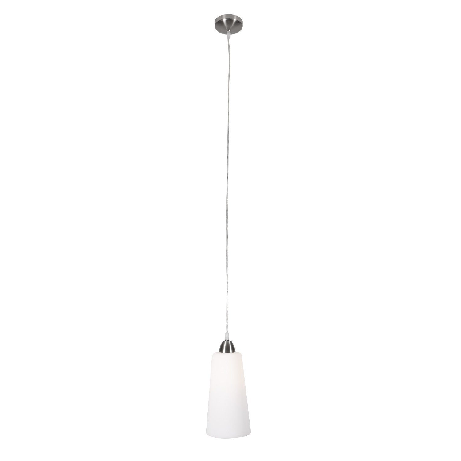 Home4Living Pendelleuchte Pendelleuchte 1xE27 Nickelmatt, ohne Leuchtmittel, Dekorativ