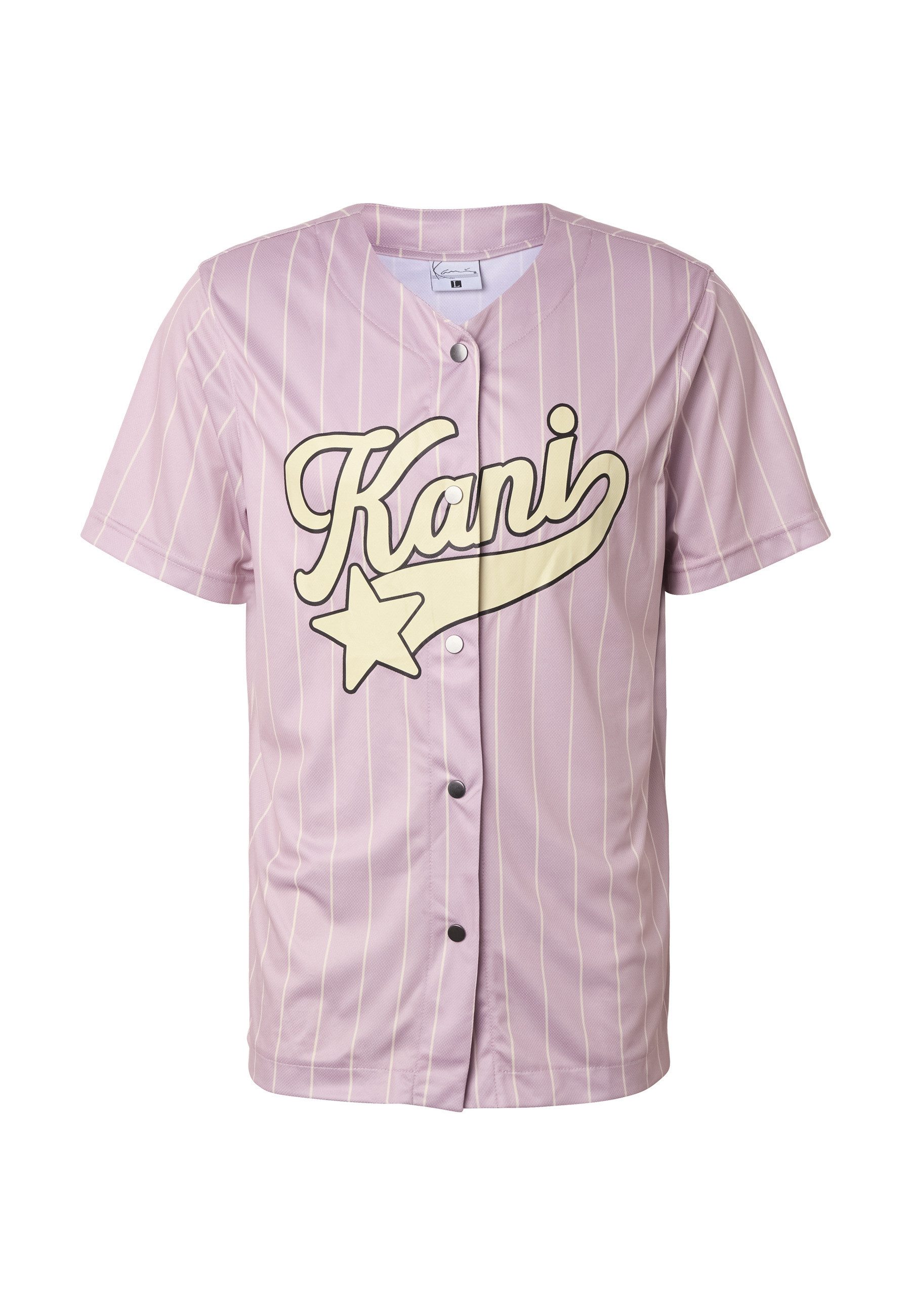 T-Shirt Karl Kani Woven Signature Pinstripe Baseballshirt