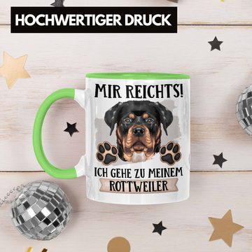 Trendation Tasse Rottweiler Besitzer Tasse Geschenk Lustiger Spruch Geschenkidee Mir Re