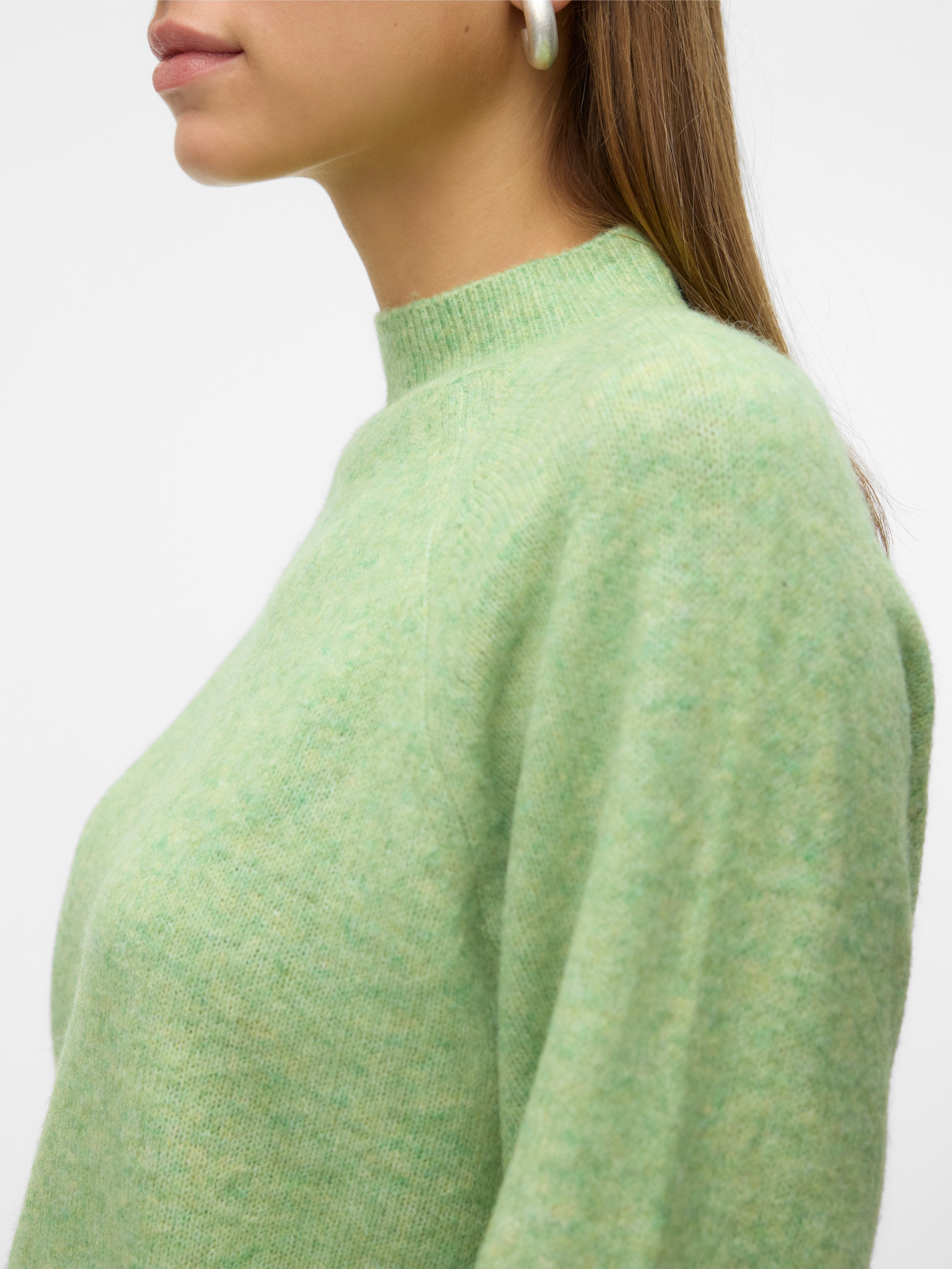 Vero Moda Strickpullover VMLEAF LS HIGH NECK PULLOVER ENT