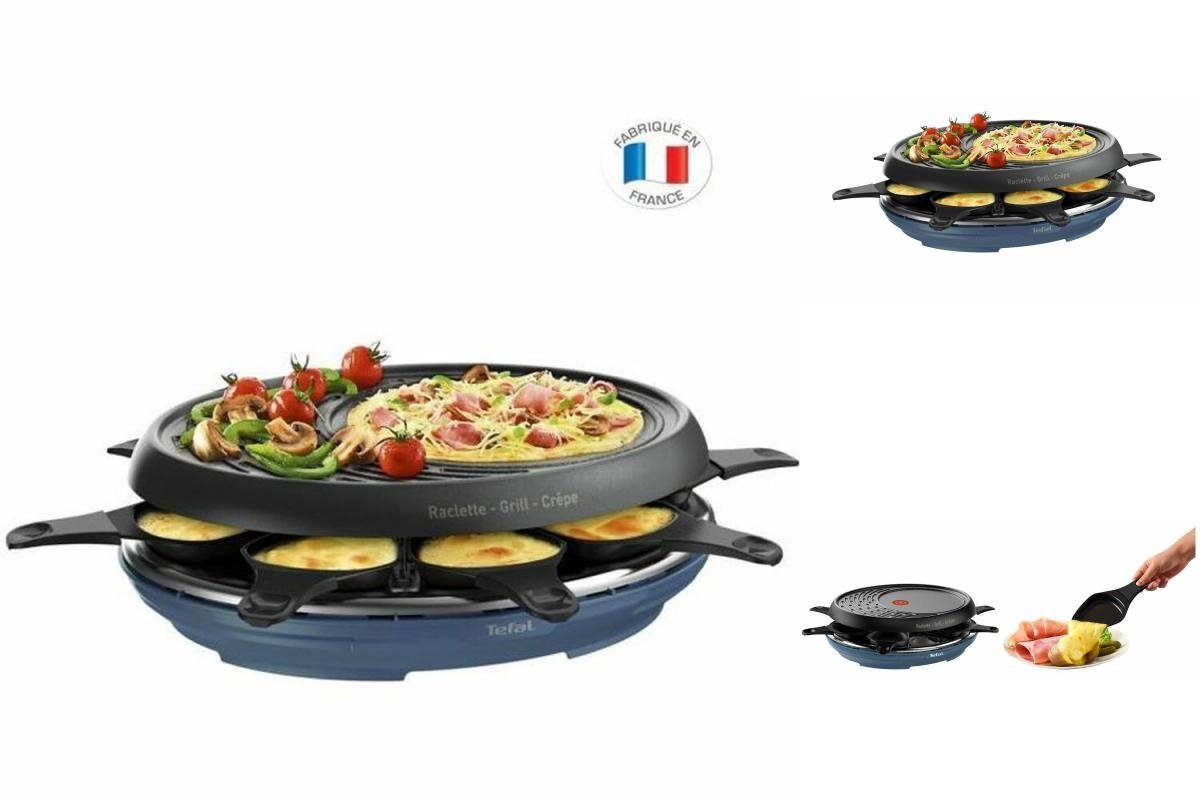 Tefal Raclette und Fondue-Set Elektrogrill Tefal RE310401 1050W Raclette