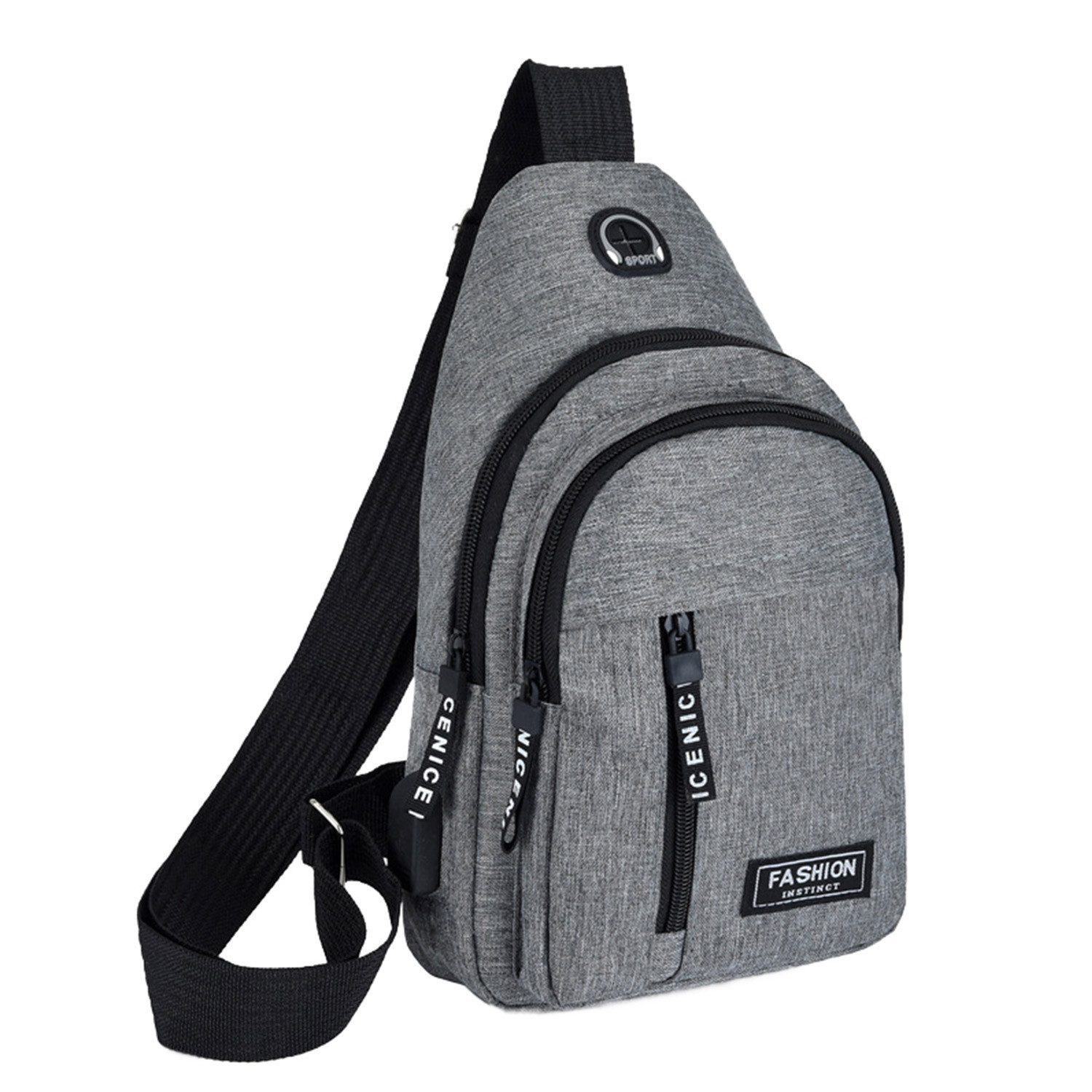 Refttenw Schultertasche Brusttasch Crossbody, Casual Brust Rucksack, Outdoor Umhängetasche