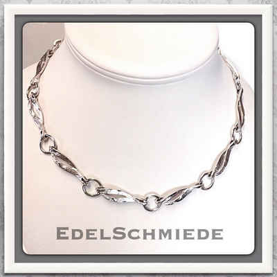 Edelschmiede925 Collier Edelschmiede925 Silbercollier m. individueller Oberflächenstruktur