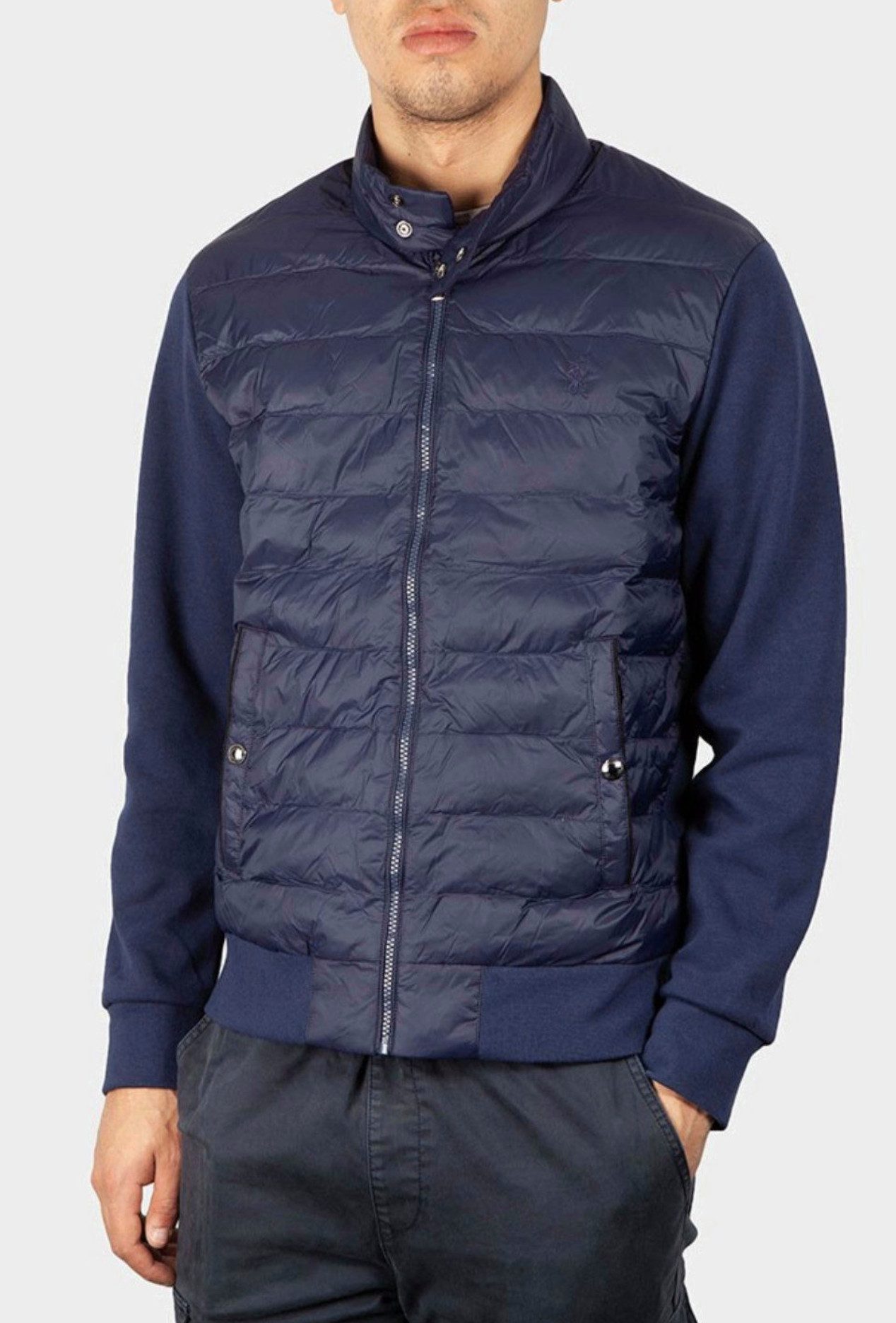 Polo Ralph Lauren Steppjacke Herren Gesteppte Jacke Blouson Bomber Gestepptes Vorderteil Isolierung mit Doppelstrick