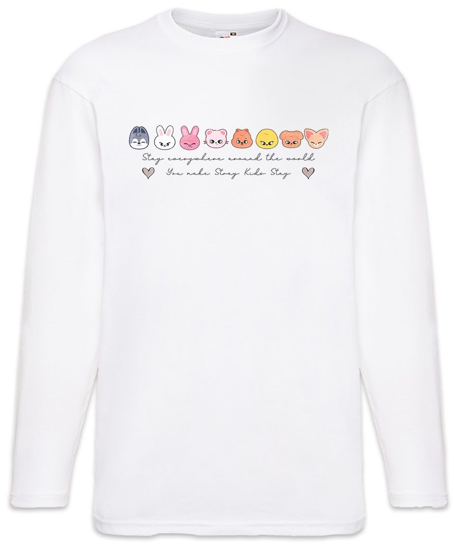 Urban Backwoods Langarmshirt Stay Pop 2 Langarm T-Shirt Musik Kids Kpop K-Pop 4th Generation Stray (1-tlg) Boy Group Idol Band
