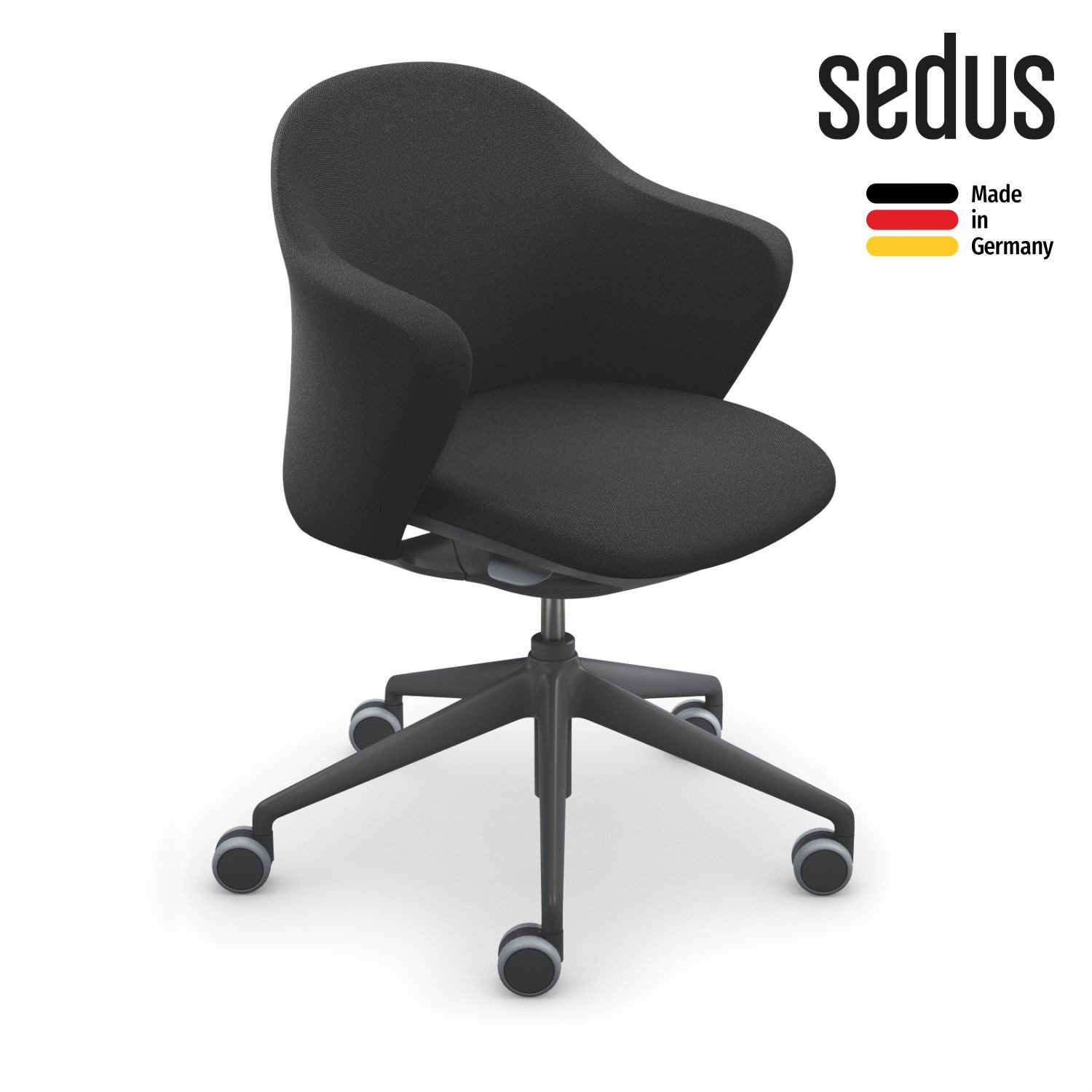 sedus Bürostuhl se:flair (Made in Germany, 5 Jahre Garantie), ergonomischer Bürostuhl mit integrierter Lordosenstütze