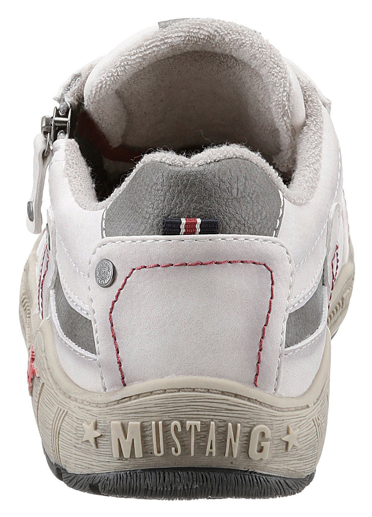 Mustang Shoes Sneaker mit Außen-Reißverschluss, Schuhweite (weit) G ice-used