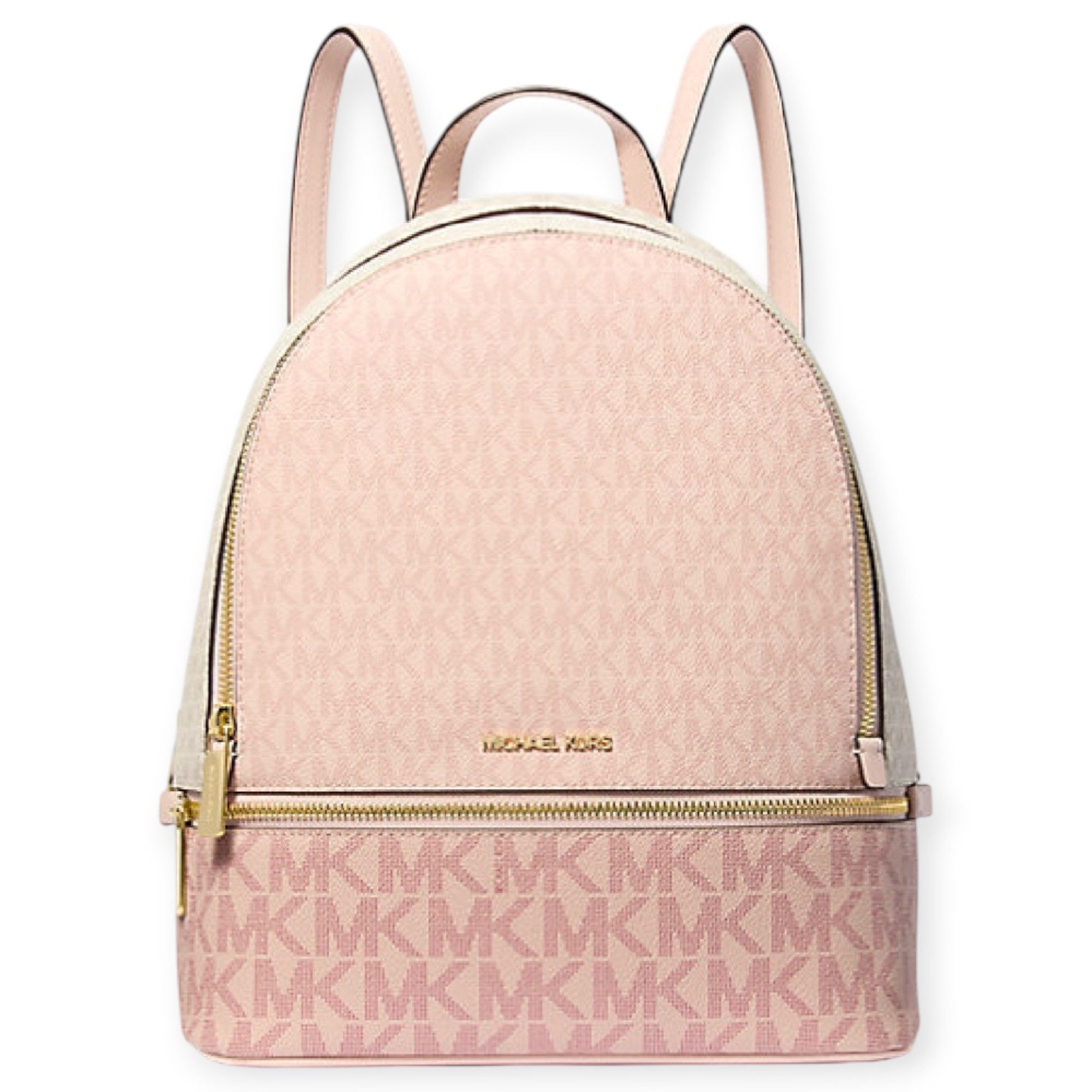 MICHAEL KORS Rucksack Michael Kors Rhea Medium Color Signature Logo Rucksack Rosa
