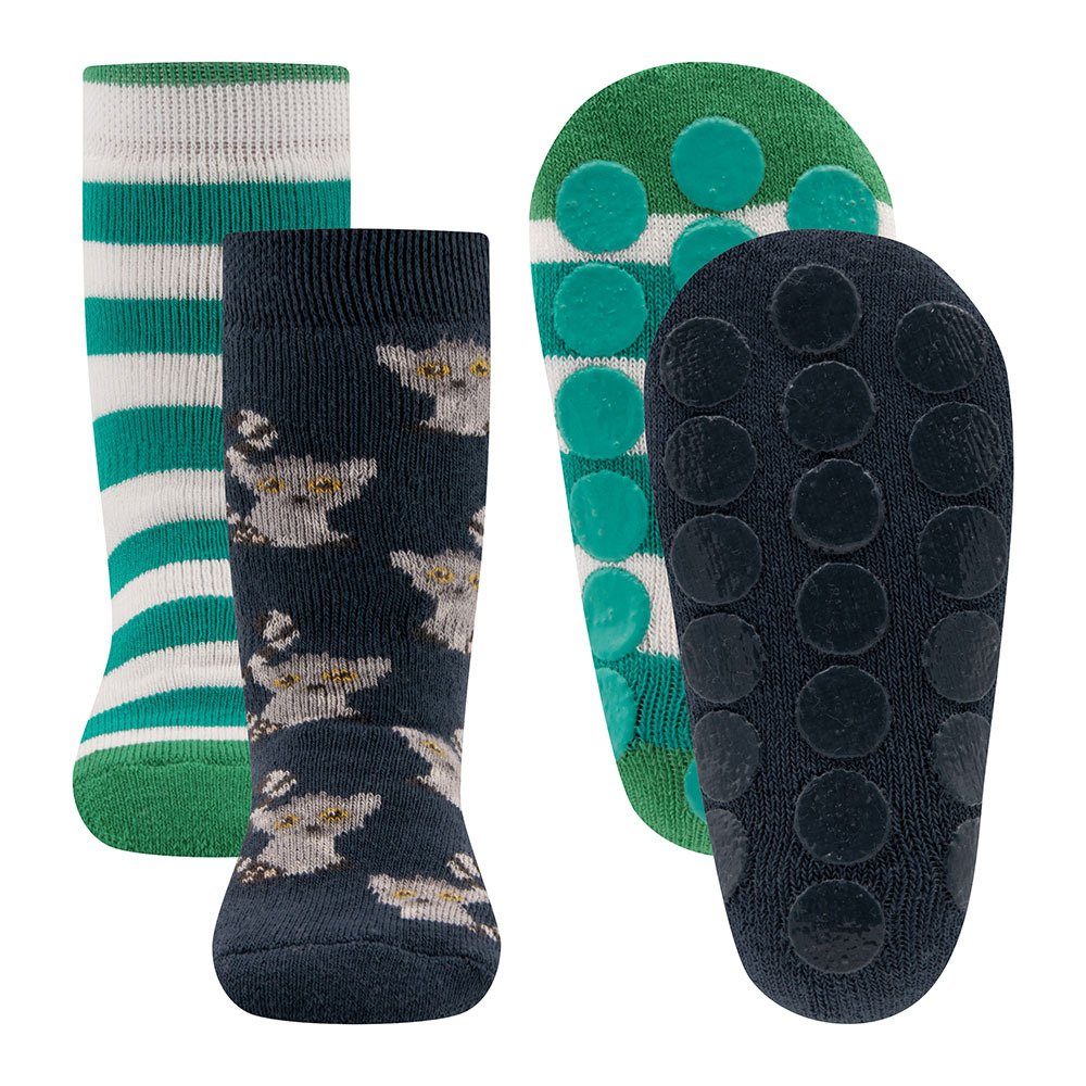 Ewers ABS-Socken Stoppersocken ABS 2er Pack Lemuren (2-Paar)