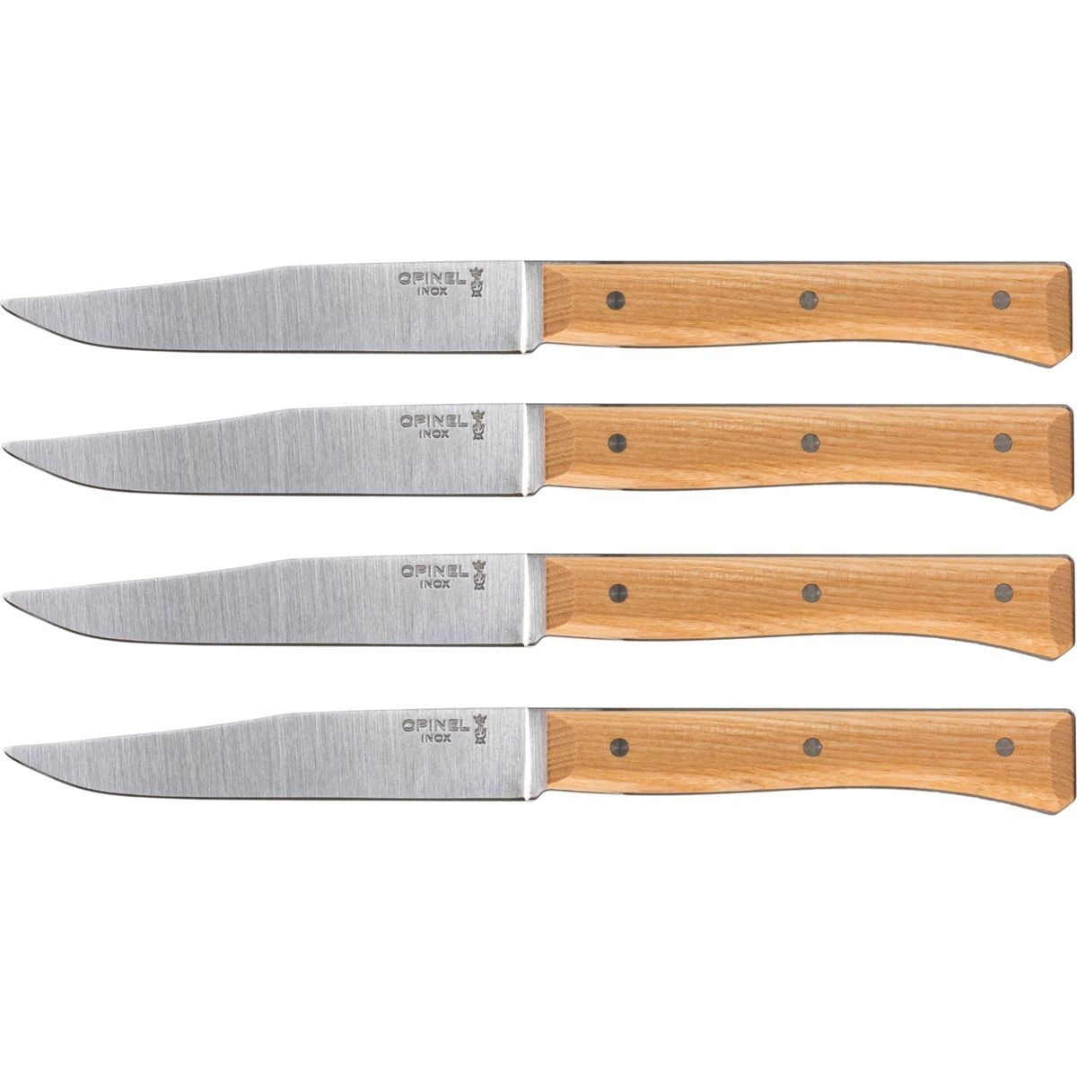 Opinel Zubereitungsmesser Tischmesserset Facette 4-teilig Esche