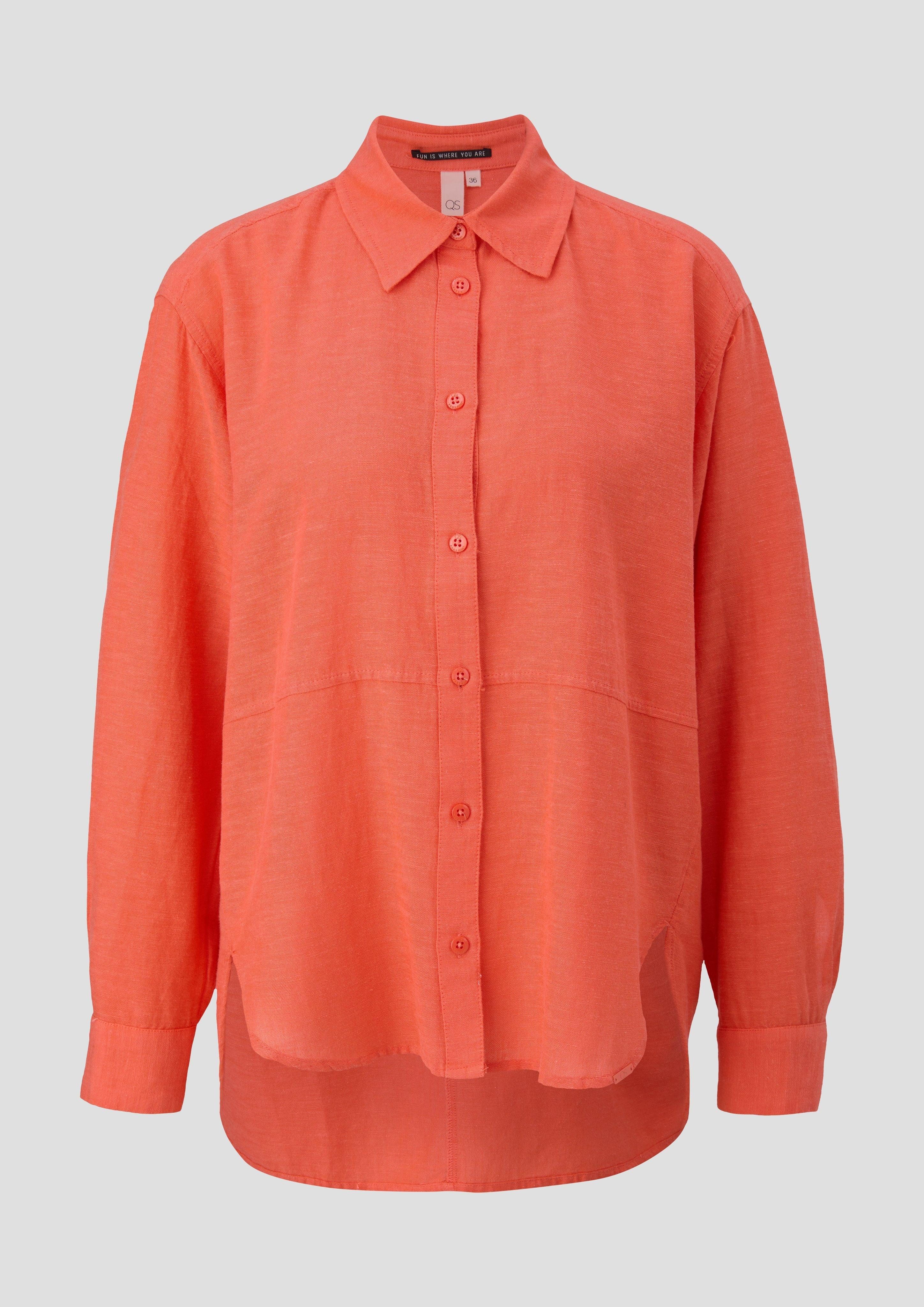 Langarmbluse Oversized Bluse aus Viskosemix
