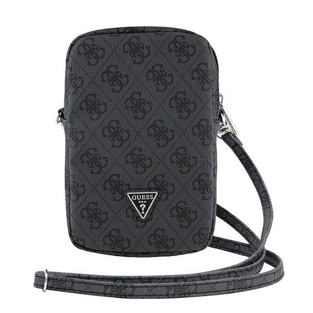 Guess Handytasche Umhängetasche Smartphonetasche Schultertasche (Spar-Set, 1-tlg., 19 x 12 x 4 cm elegant), Reißverschluss, verstellbarer Riemen, 4G-Logo