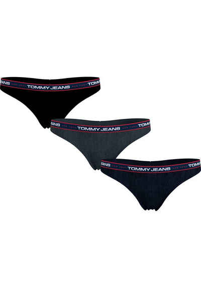 Tommy Hilfiger Underwear T-String 3P THONG (EXT SIZES) (Packung, 3er-Pack) mit elastischem Bund