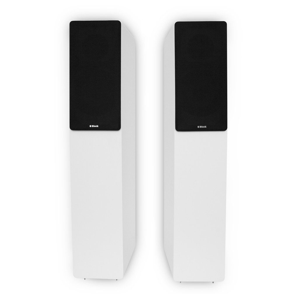 Block Block SL-250 Standlautsprecher Paar – 2-Wege-System mit Bassreflex Lautsprecher