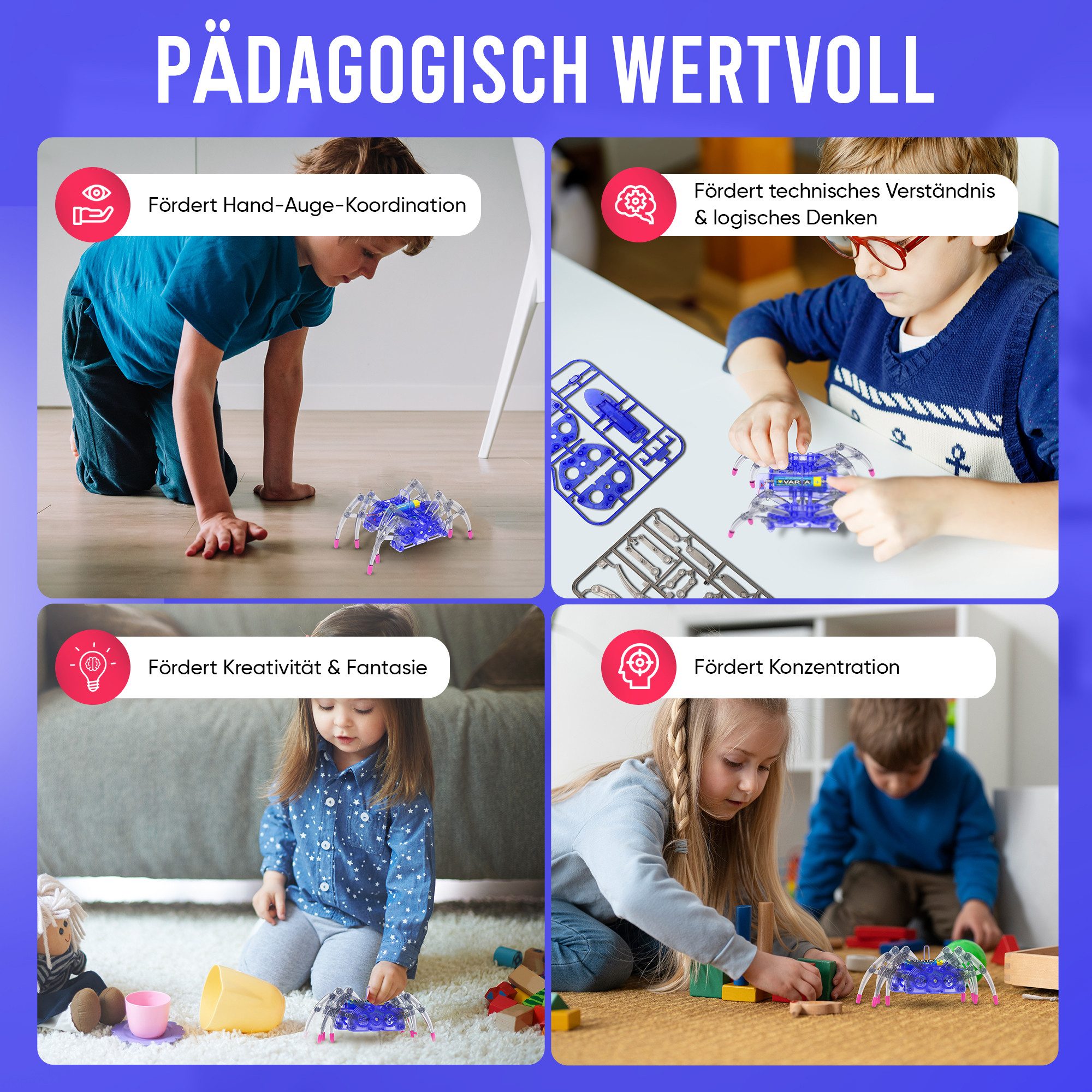 noDNA We love robotics Robotertier SpiderRobot, ab 8 Jahren, DIY, laufender günstig online kaufen