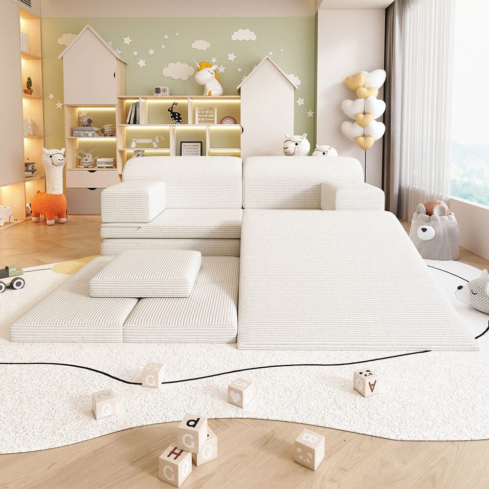 HOME DELUXE Kindersofa Spielsofa LIV inkl. Rutsche und Stapelsteine, Unendl günstig online kaufen