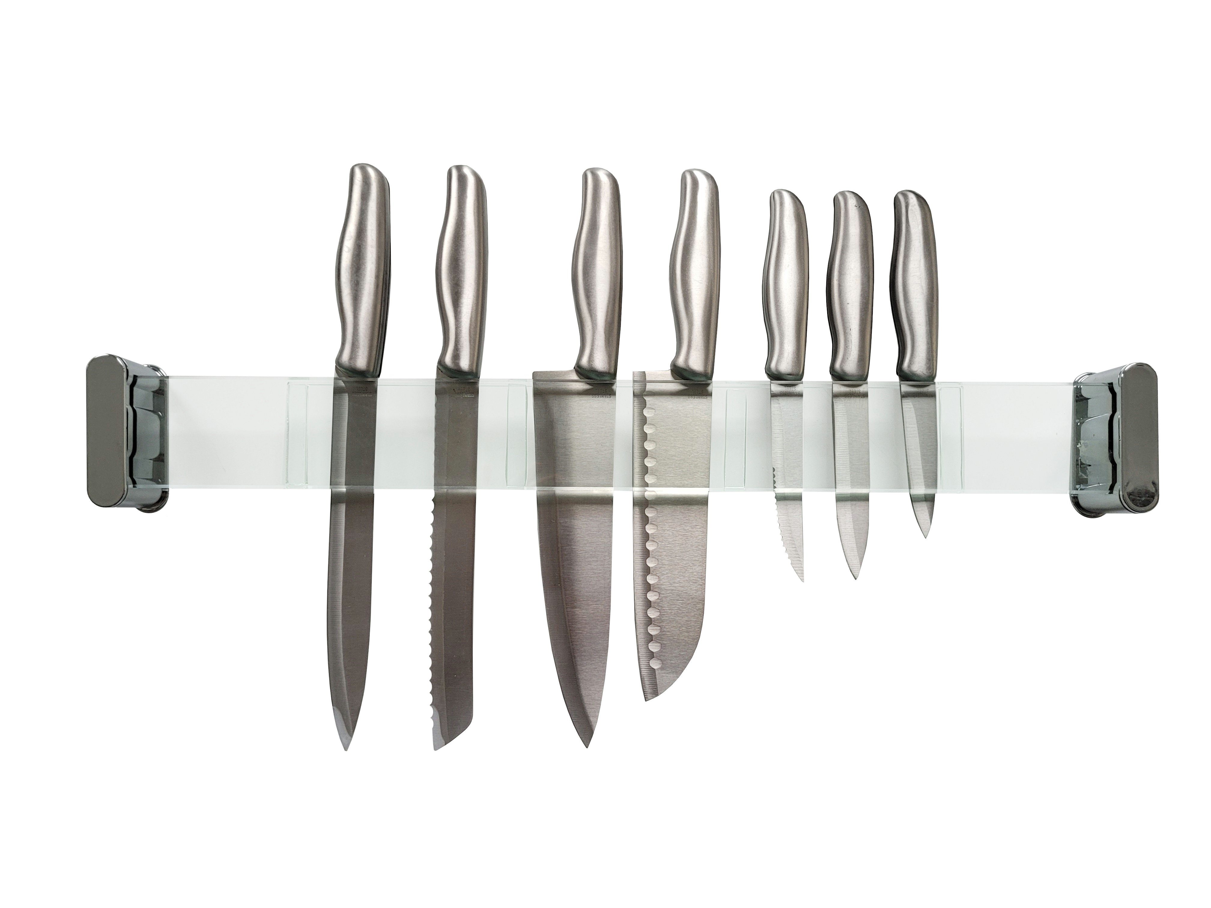 Provance Messerleiste Messerhalter Messerleiste Glas cm 56 Einschubfächer Länge