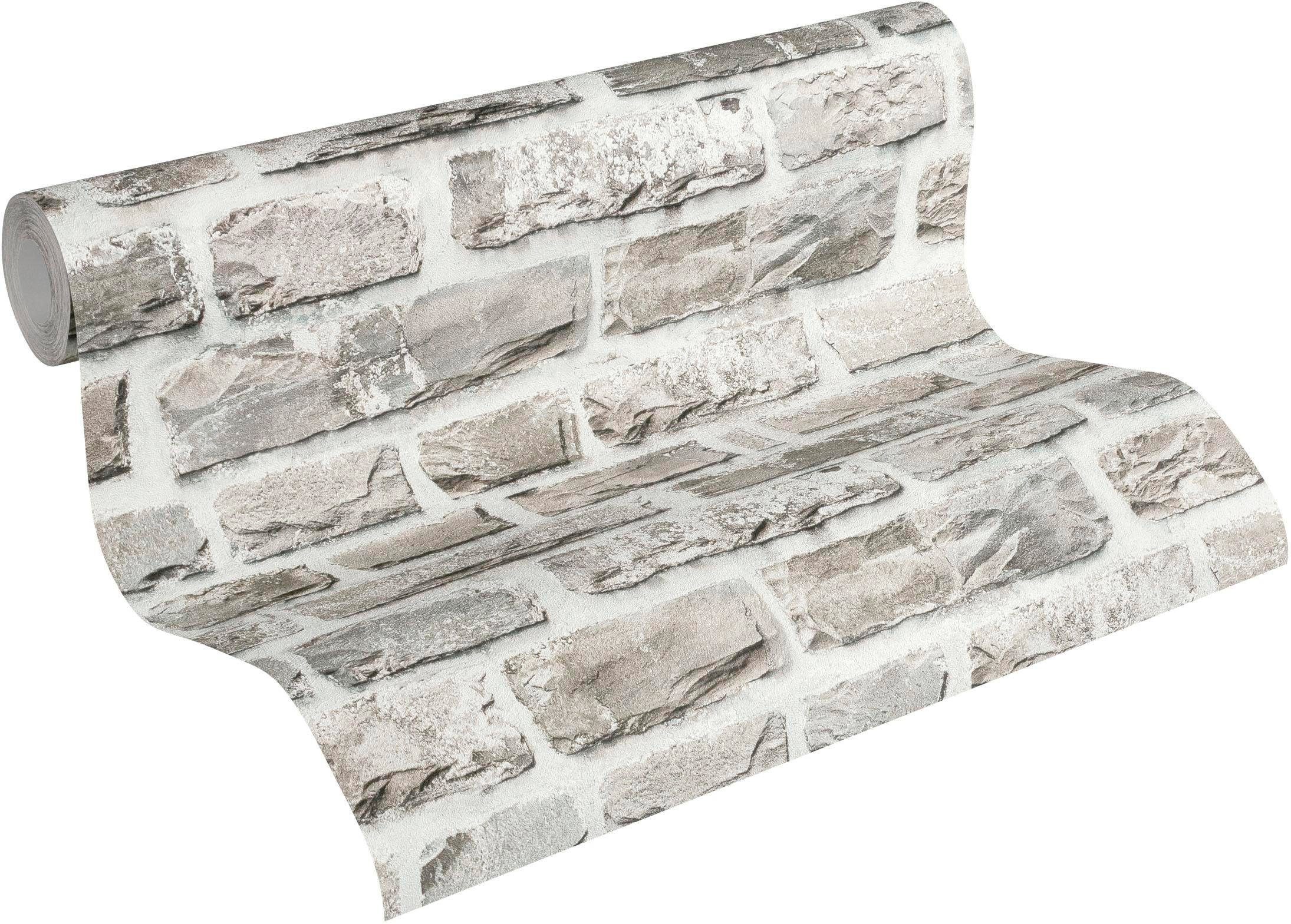 living walls Vliestapete Neue Bude 2.0, leicht strukturiert, Motiv, Steinoptik, gemustert, Landhaus Tapete Stein Tapeten Wohnzimmer Schlafzimmer Küche Flur Optik. Reduzierter Preis € 26,04. Unverbindliche Preisempfehlung € 45,95, (€ 4,89 pro 1 qm)