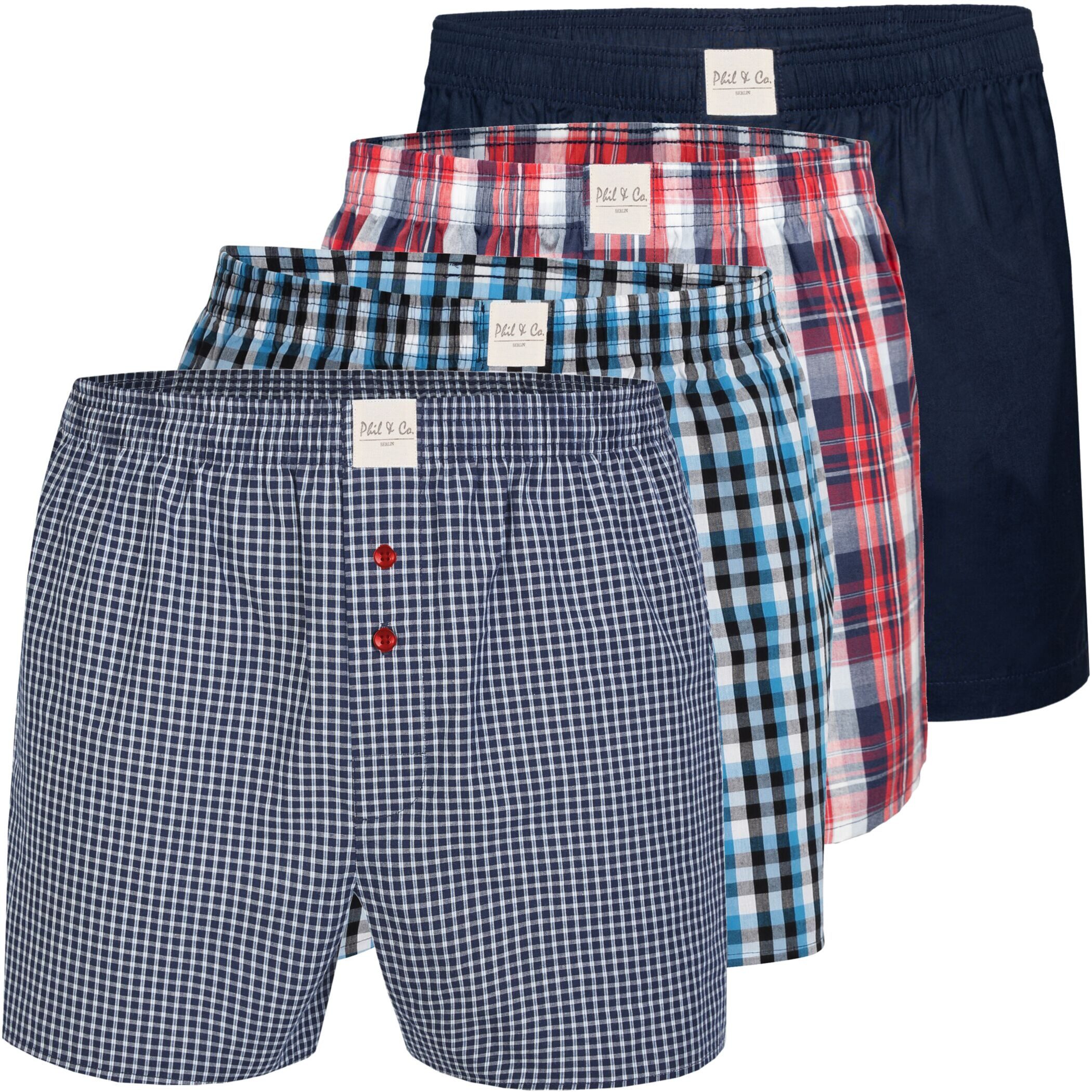 Boxershorts 4 Phil & Co. Berlin Webboxer Herren american Boxer Boxershorts Shorts