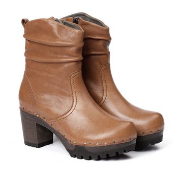 Softclox O-BOOTIE Washed Nappa camel Stiefelette