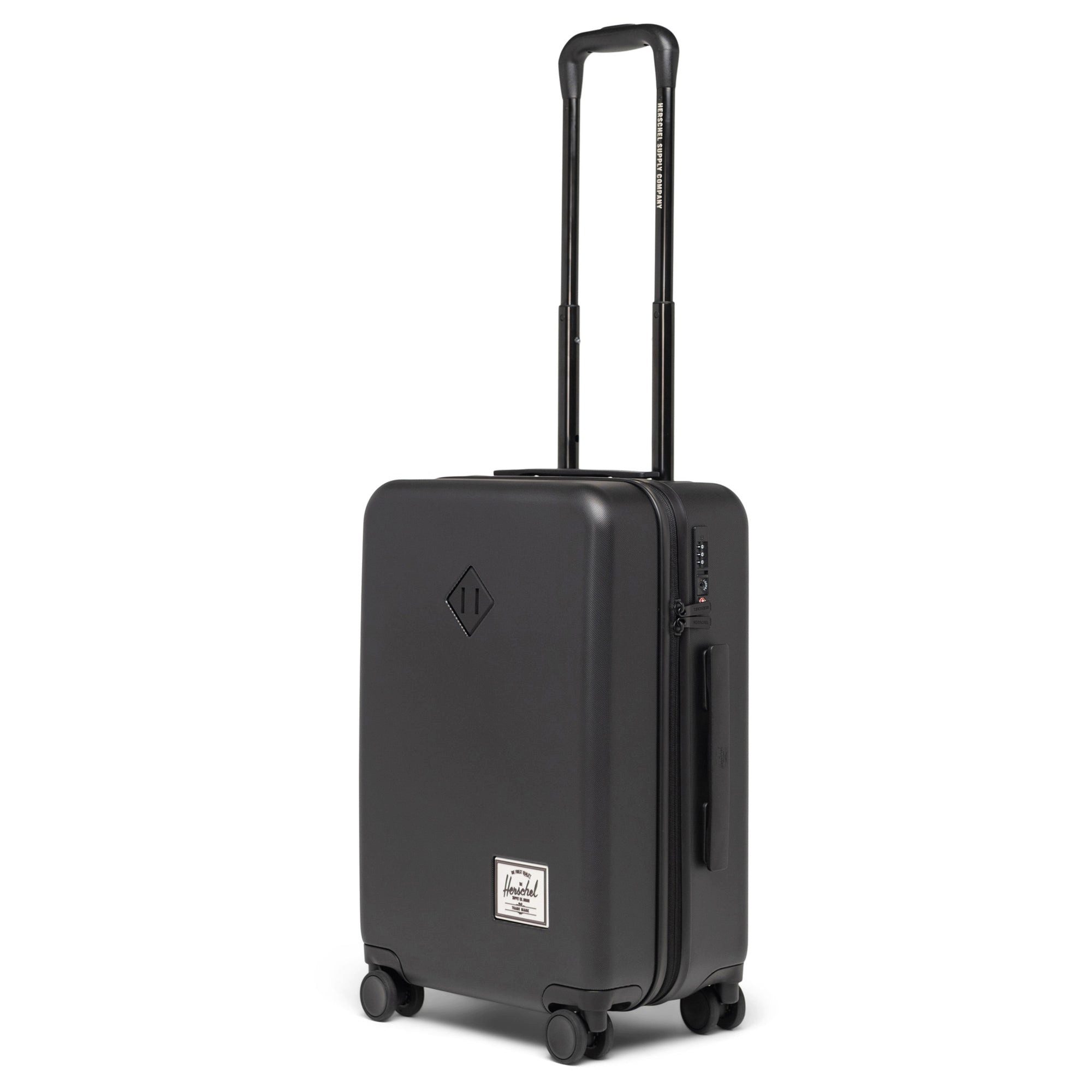 Herschel Koffer Heritage Hardshell - 4-Rollen Kabinentrolley 55 cm (black), 4 Rollen