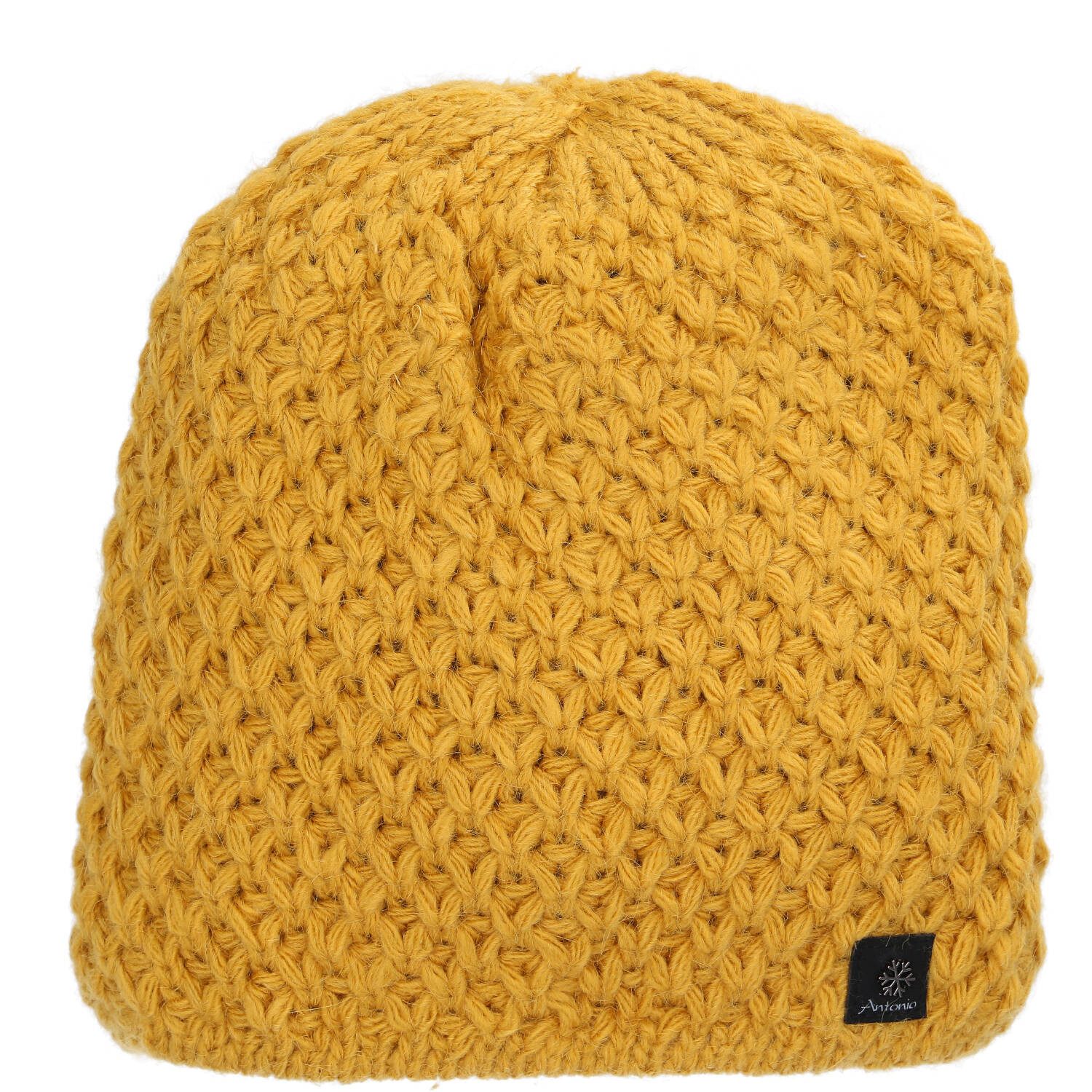 Antonio Strickmütze Antonio Damen Winter Strickmütze Beanie yellow (1-St) günstig online kaufen