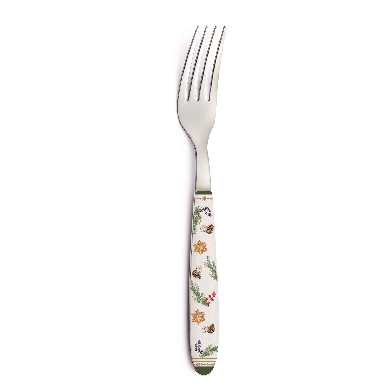 EasyLife Tafelgabel White Forest, Spülmaschinengeeignet, Mehrfarbig, Motiv: Winterwald