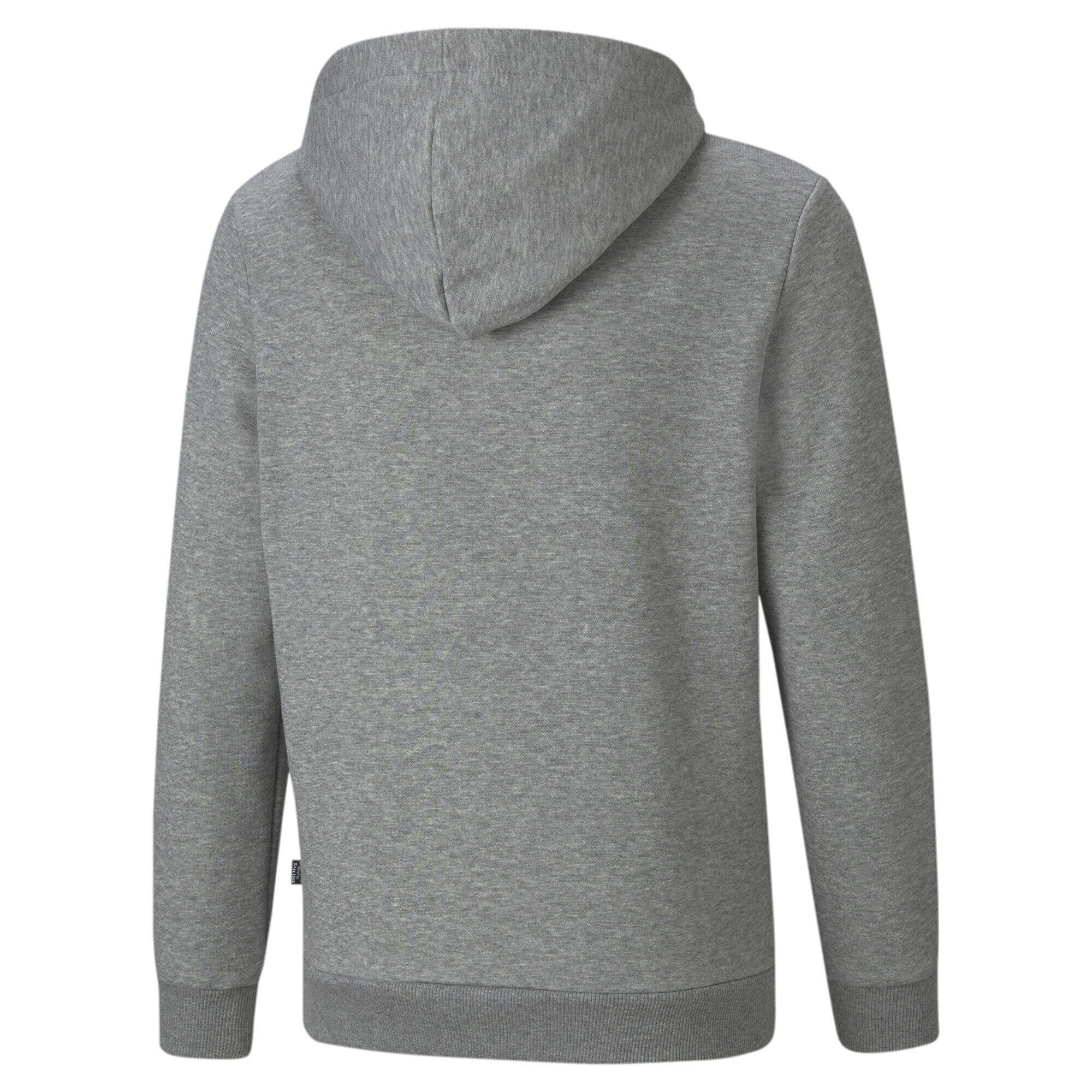 Logo Medium Jungen Big Essentials+ Gray Sweatshirt PUMA Two-Tone Hoodie Heather