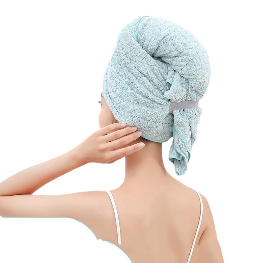 L.Ru UG Turban-Handtuch Die Mikrofaser-Trockenhaarkappe mit Schleife absorbiert Wasser, (1-St), Badetuch zum Trocknen der Haare