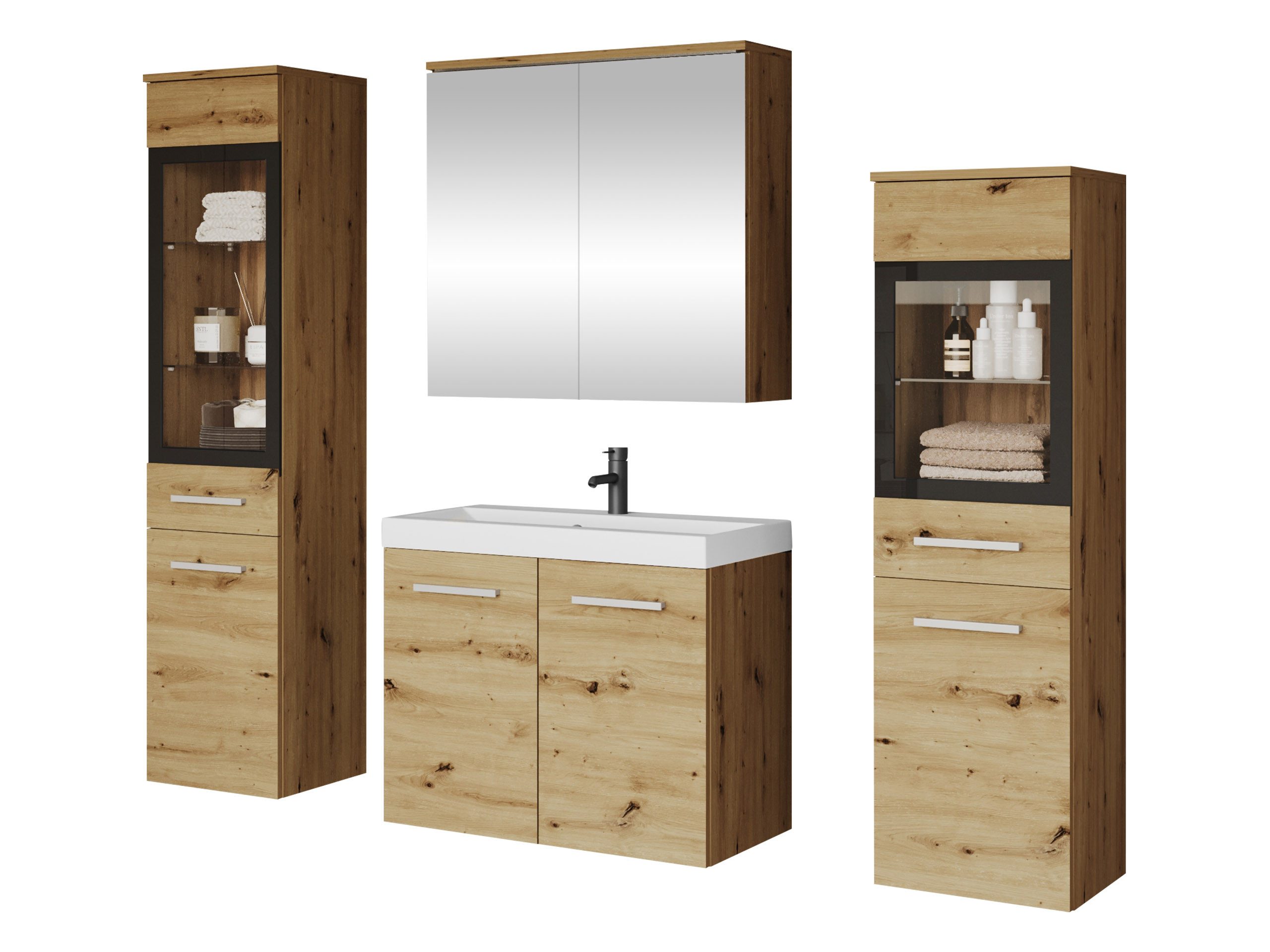 MIRJAN24 Badmöbel-Set Madrit II, (5er-Set, Waschbeckenschrank, günstig online kaufen