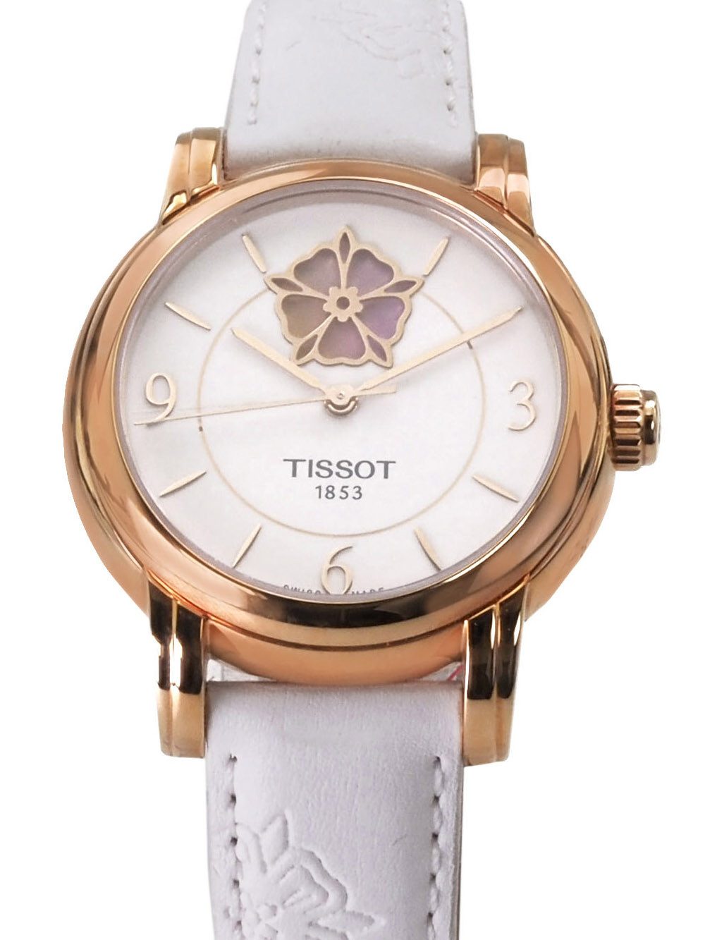 Tissot Automatikuhr schweizer Damen Uhr 34 mm Ø T0502073701705 Automatik T-Lady T-Lady, Saphirglas, Glasboden