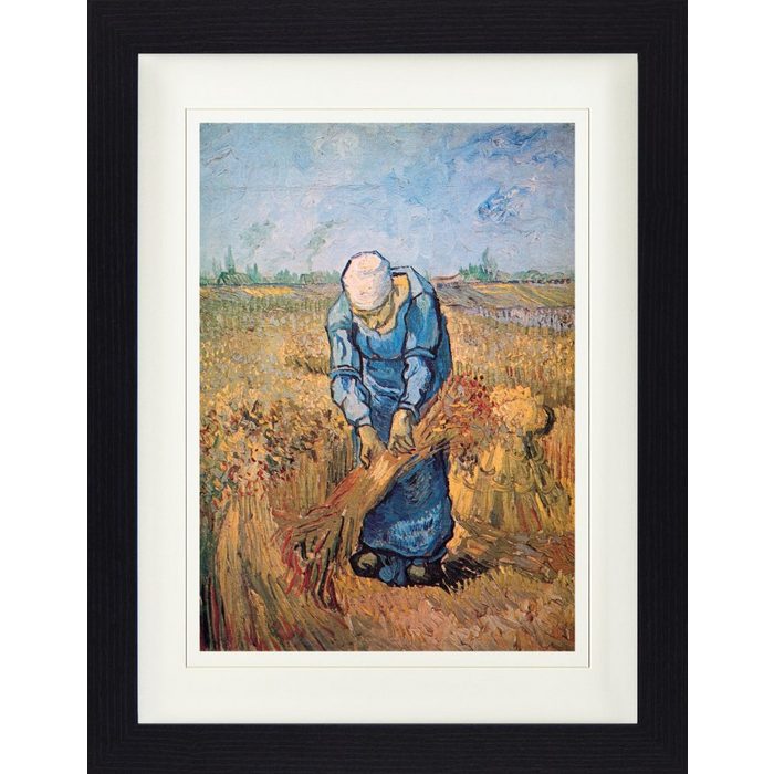 1art1 Bild mit Rahmen Vincent Van Gogh - Die Garbenbinderin 1889