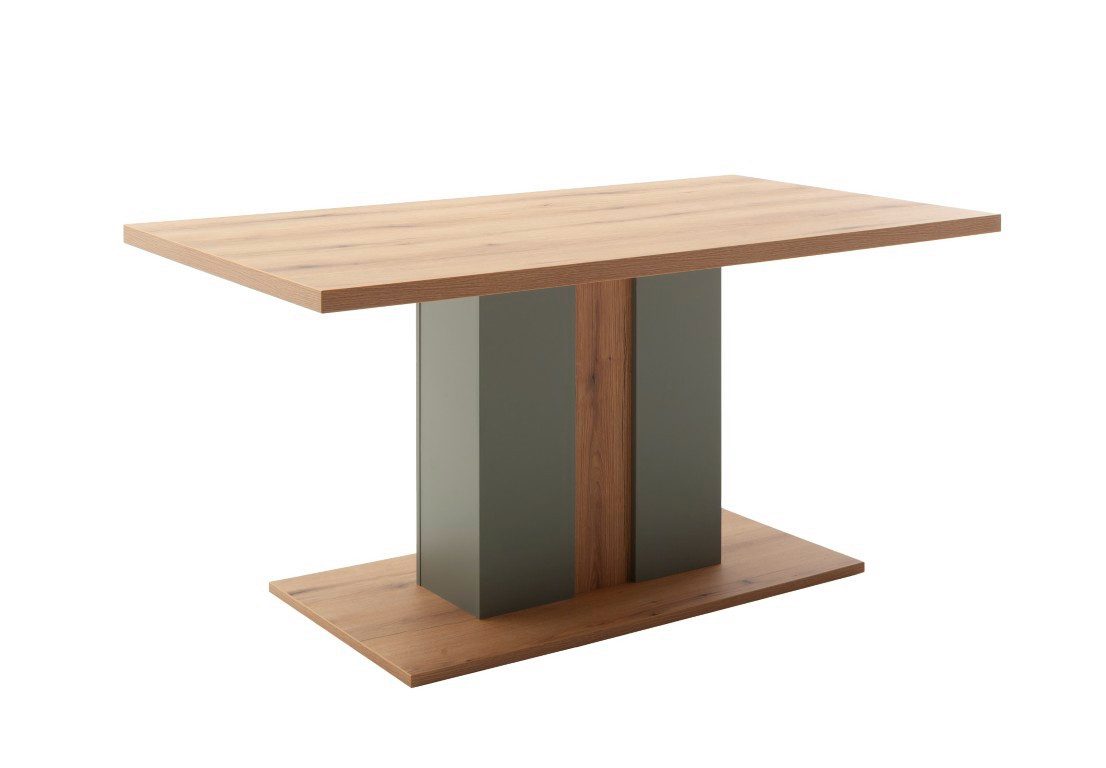 MCA furniture Esstisch Esstisch Moniz, 160x90, Salbei grün / Eiche Evoke (No-Set), 160 cm, Tisch, Esszimmertisch, Küchentisch