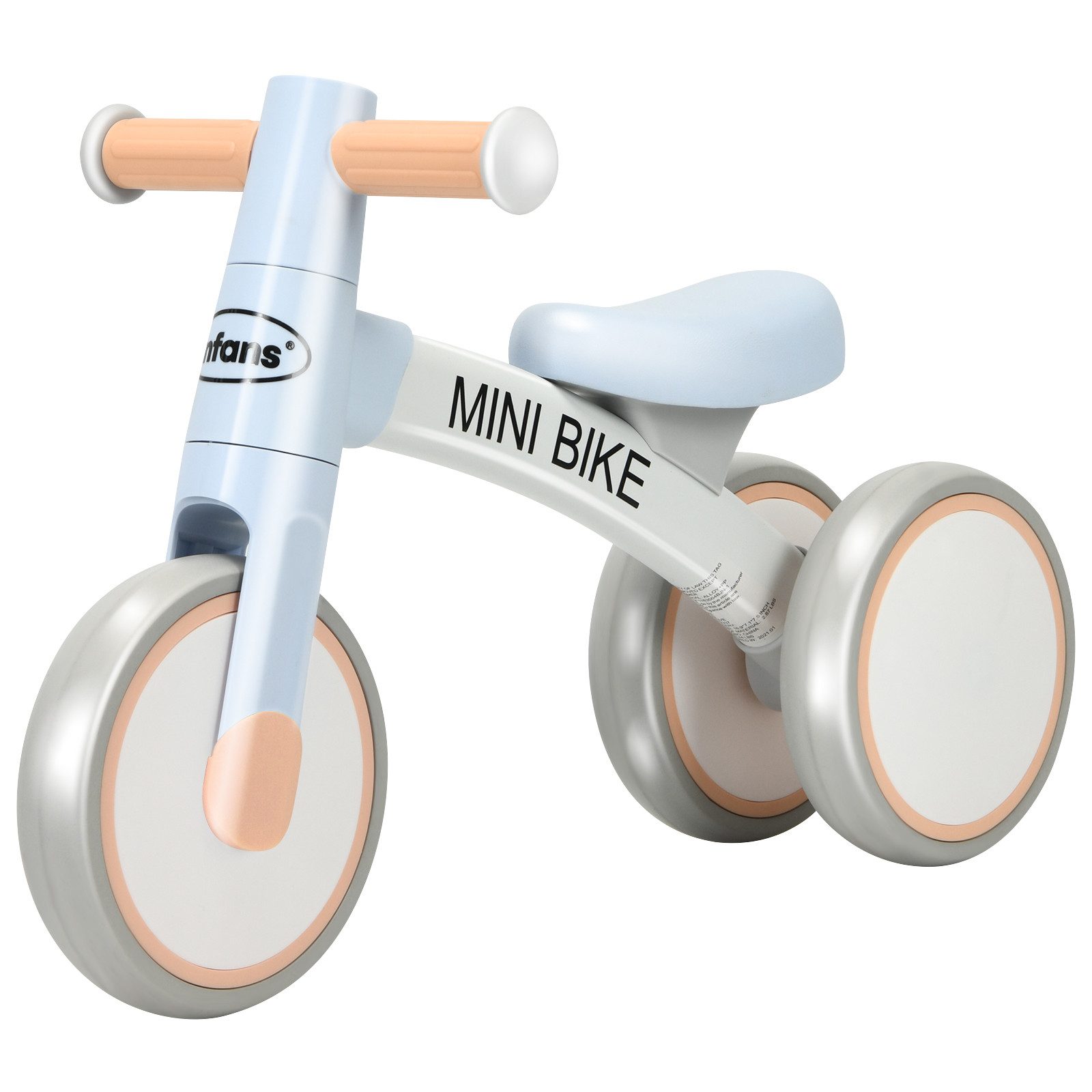 COSTWAY Laufrad Balance Fahrrad, ohne Pedal, für Kinder von 1-3 Jahre