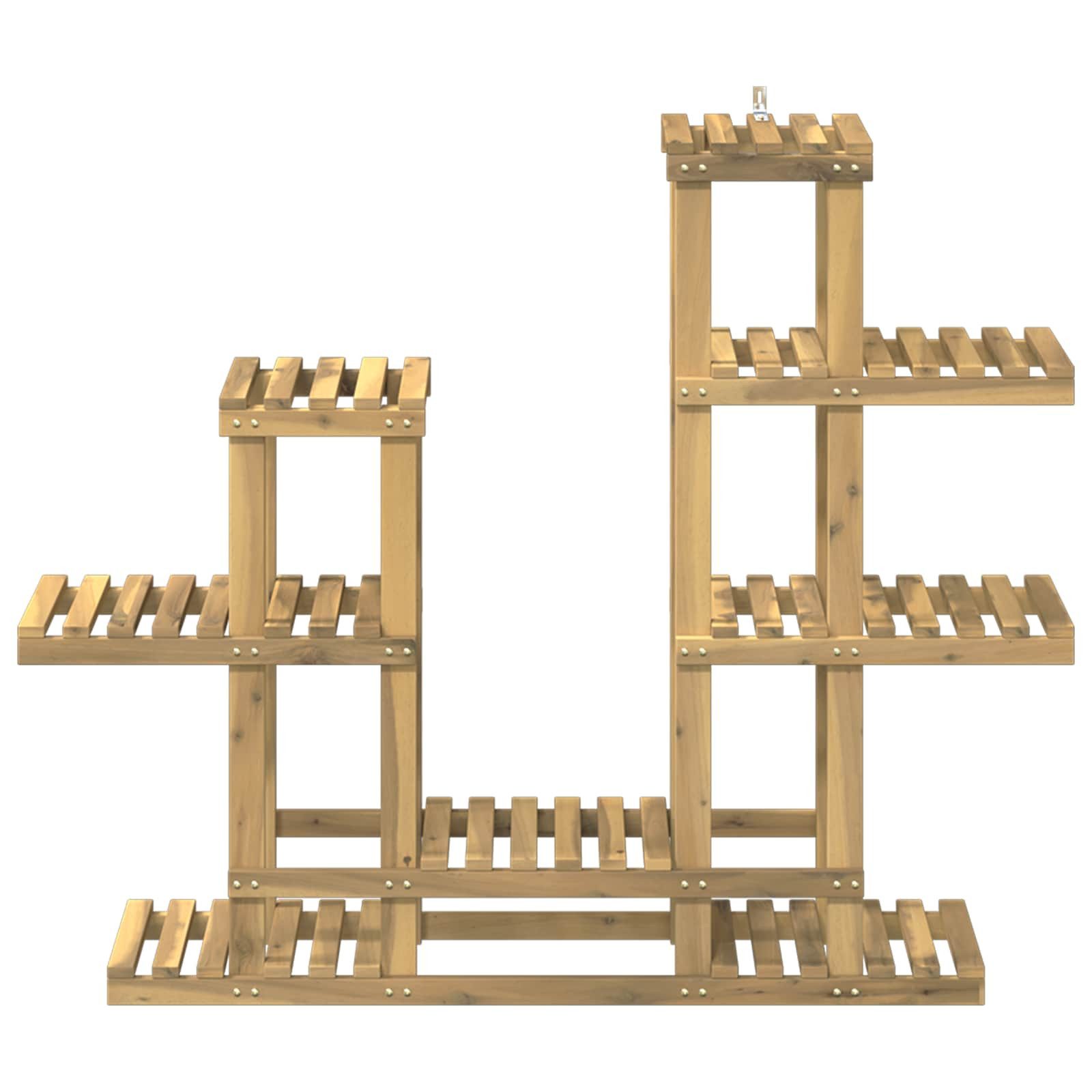 vidaXL Blumenständer Pflanzenständer Weiß 118 x 25 x 96,5 cm Massivholz (1 St)