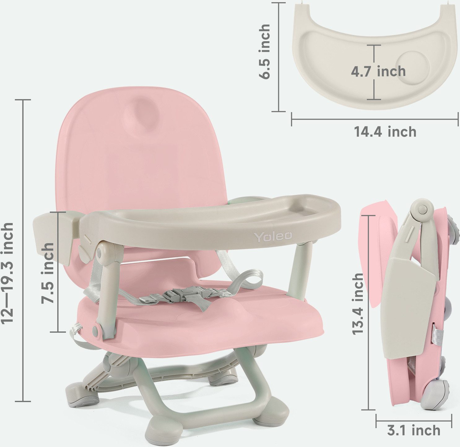 YOLEO Reisehochstuhl Sitzerhöhung Tragbar Booster kinderstiz günstig online kaufen