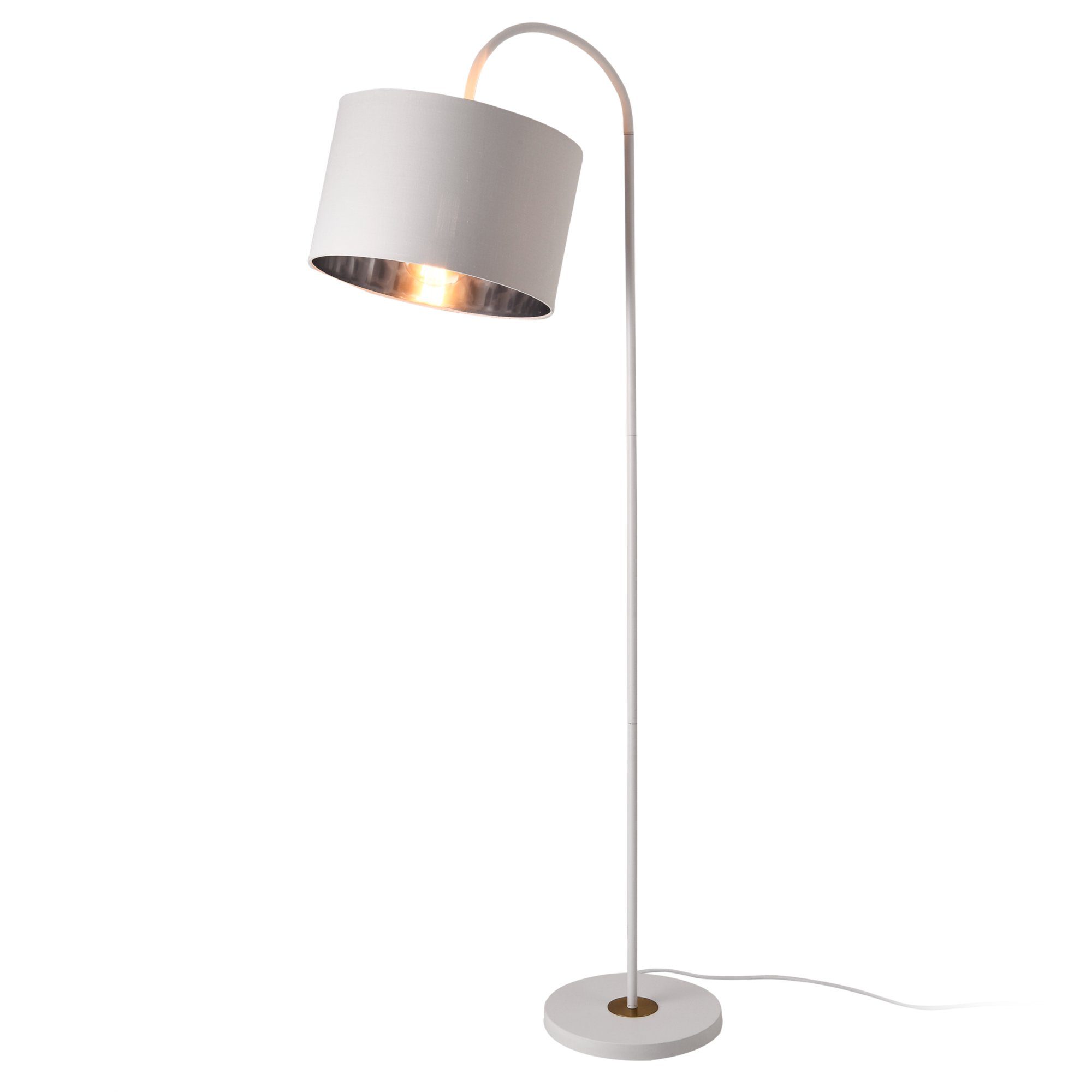 lux.pro Stehlampe, ohne Leuchtmittel, »Toledo« 173cm hoch Schwenkbar Weiß