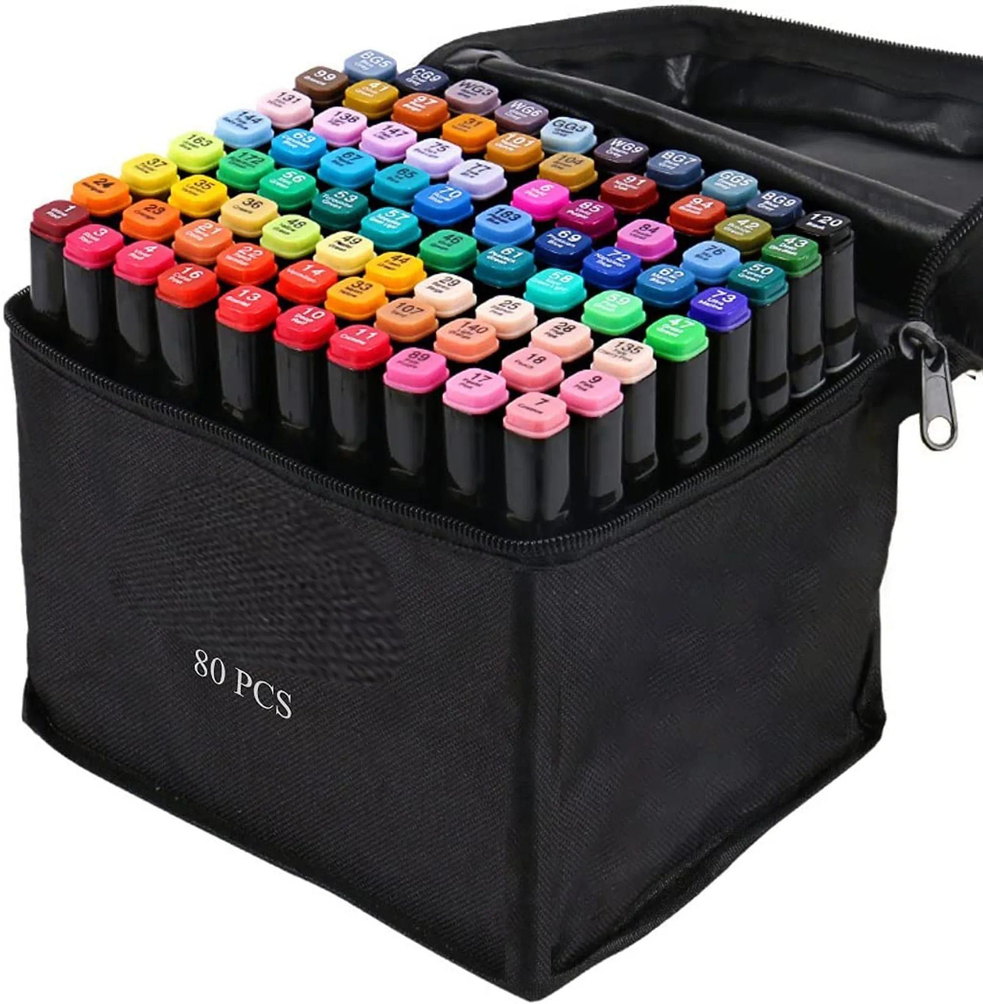 Filzstift 80 Farben Filzstifte Set Dual Pen Twin Marker Stifte für Kinder