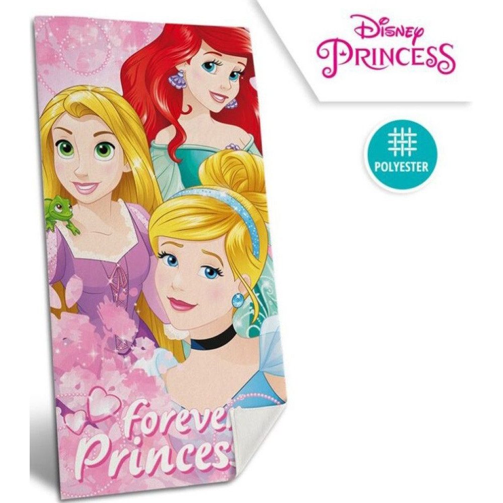 Disney Princess Badetuch Disney Prinzessinnen Badetuch, Strandtuch Größe ca. 70x140cm, Polyester (1-St)