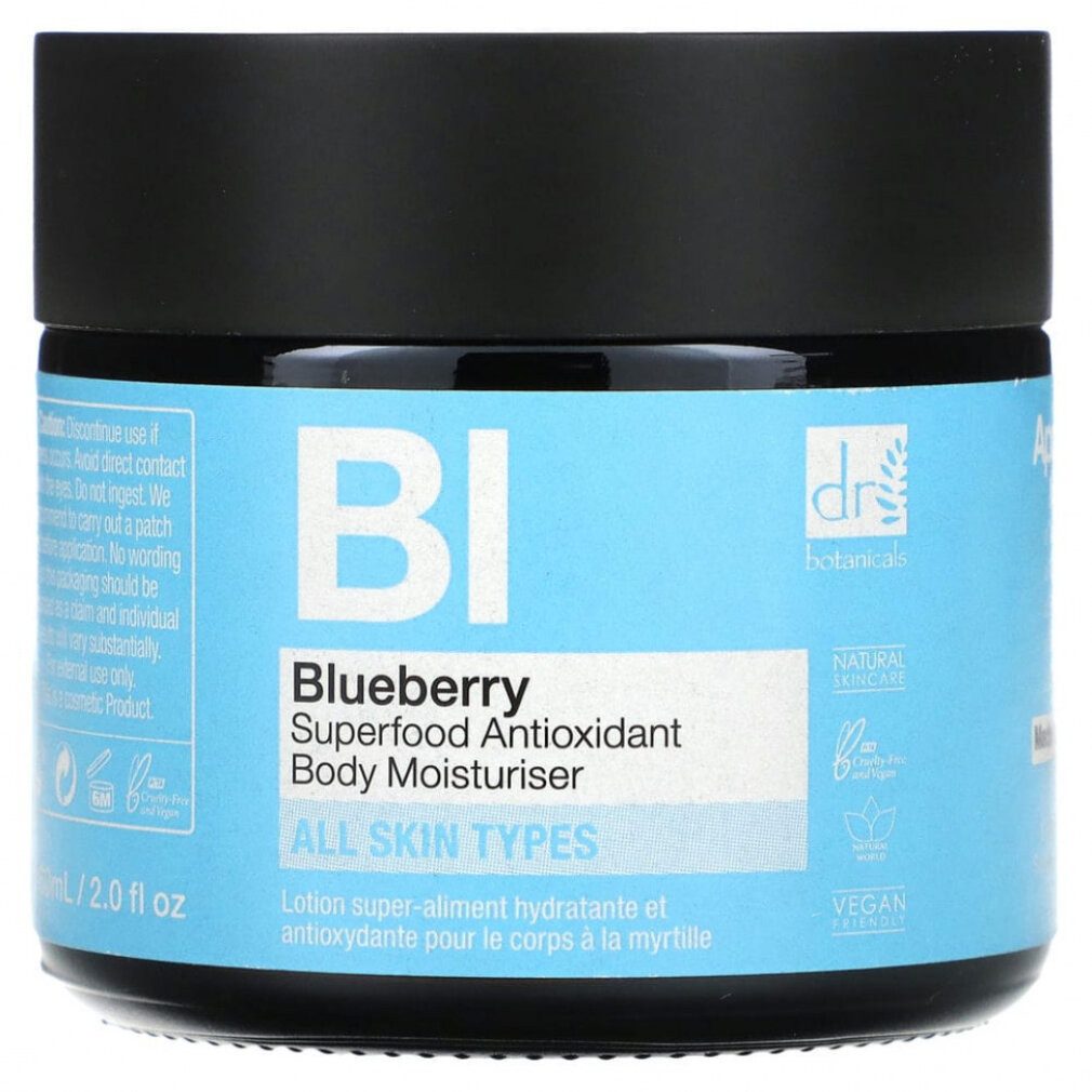 Dr Botanicals Körperpflegemittel Blueberry Superfood Antioxidant Body Moisturiser 60ml