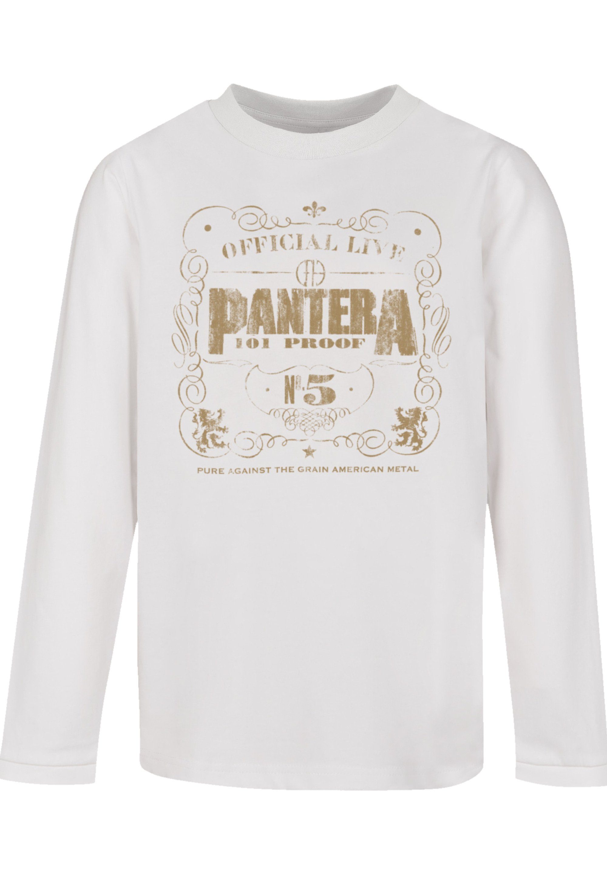 lizenziertes T-Shirt T Offiziell Pantera Pantera F4NT4STIC Print, Longsleeve -Shirt