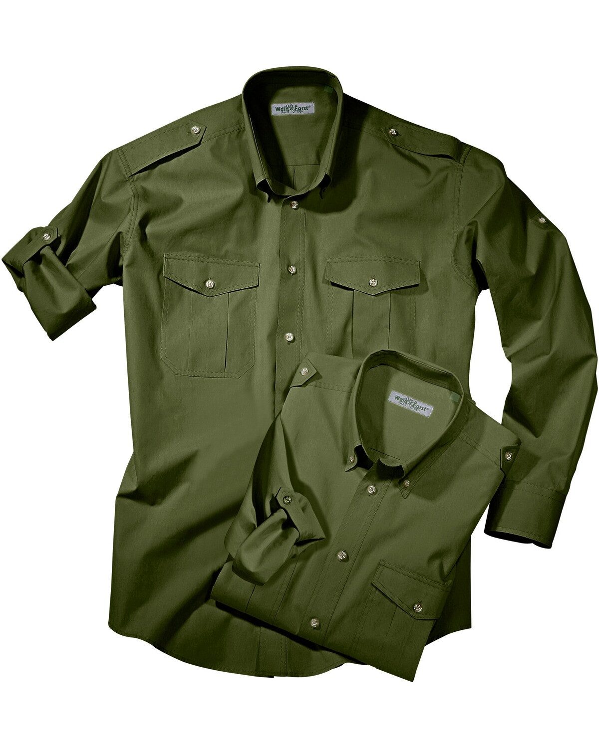 Wald & Forst Langarmhemd Doppelpack Pilotenhemd günstig online kaufen