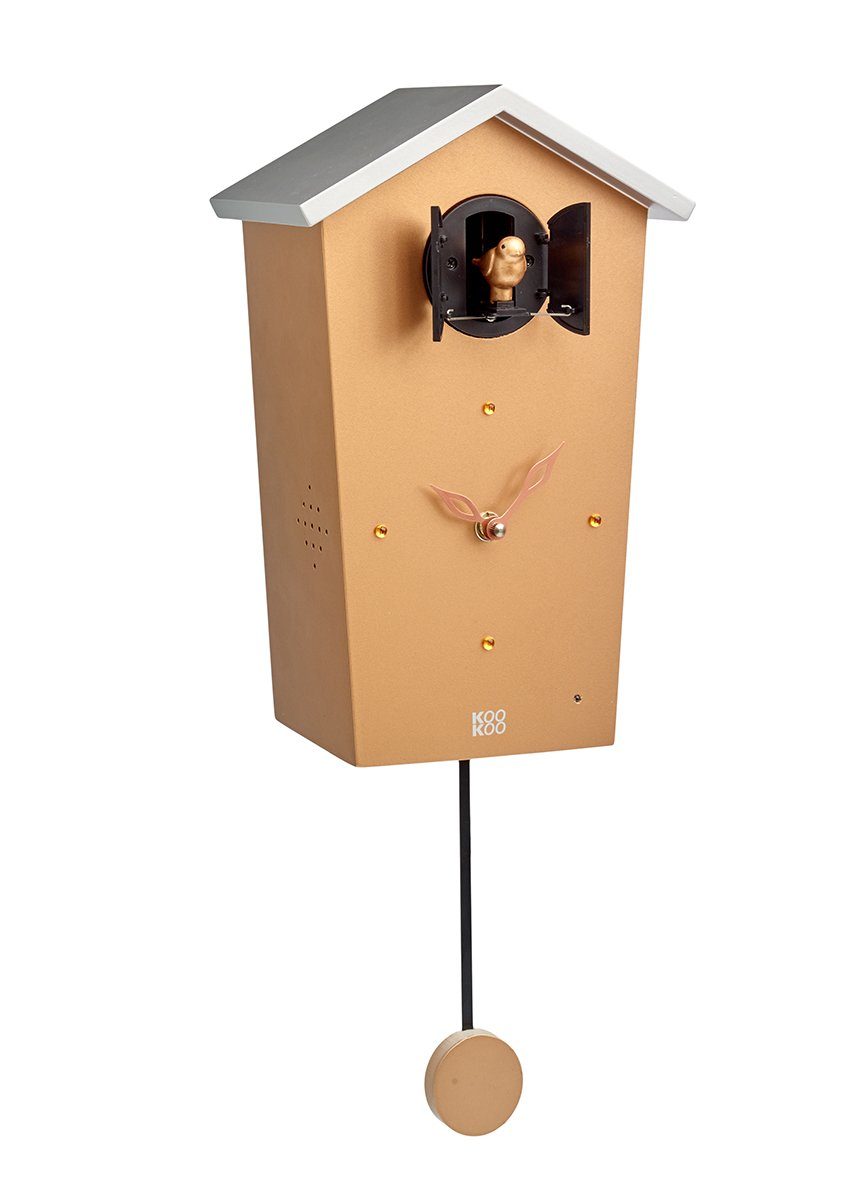 Kupfer KOOKOO BirdHouse Pendelwanduhr