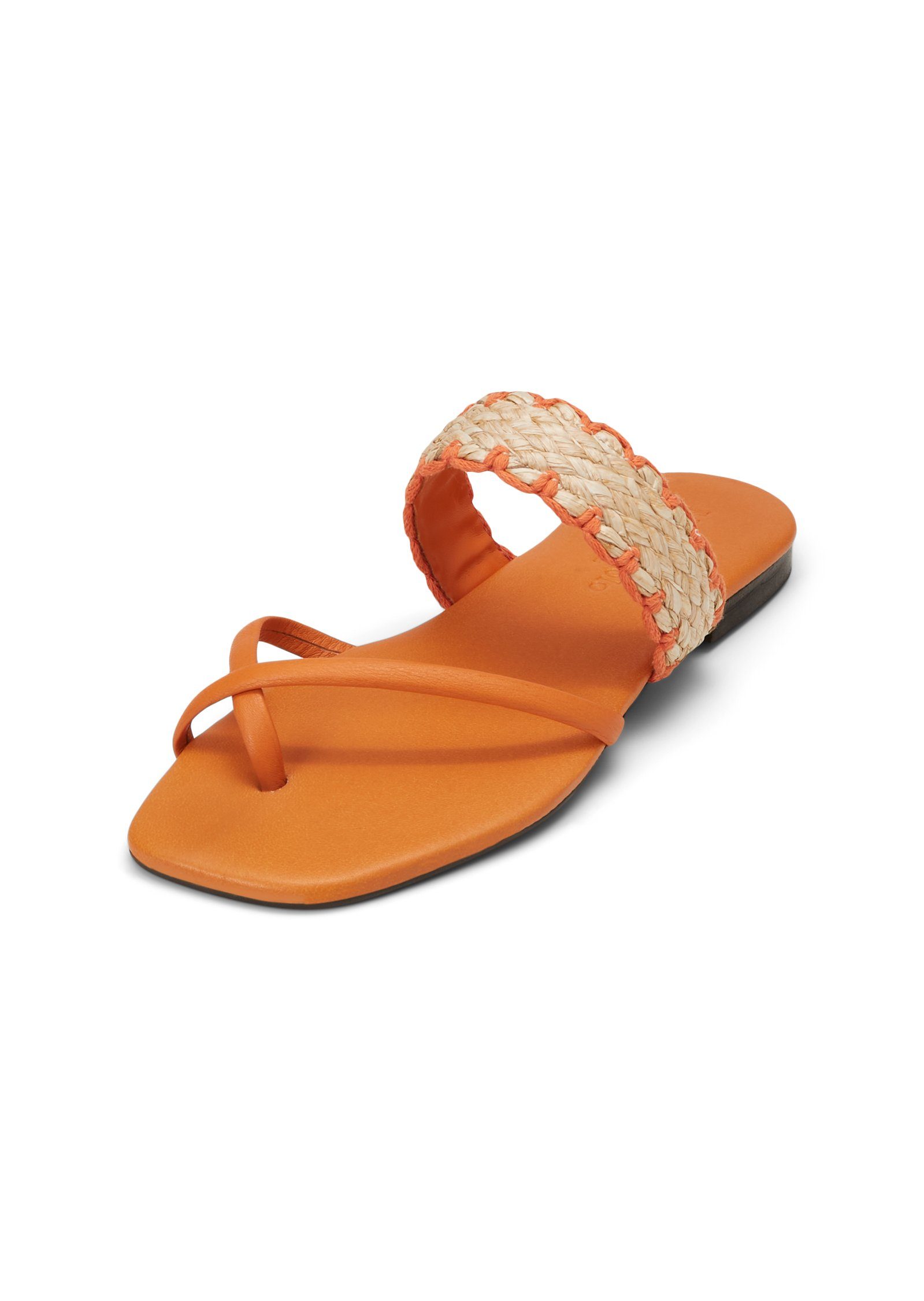 Marc O'Polo mit Raffiabast Sandale orange