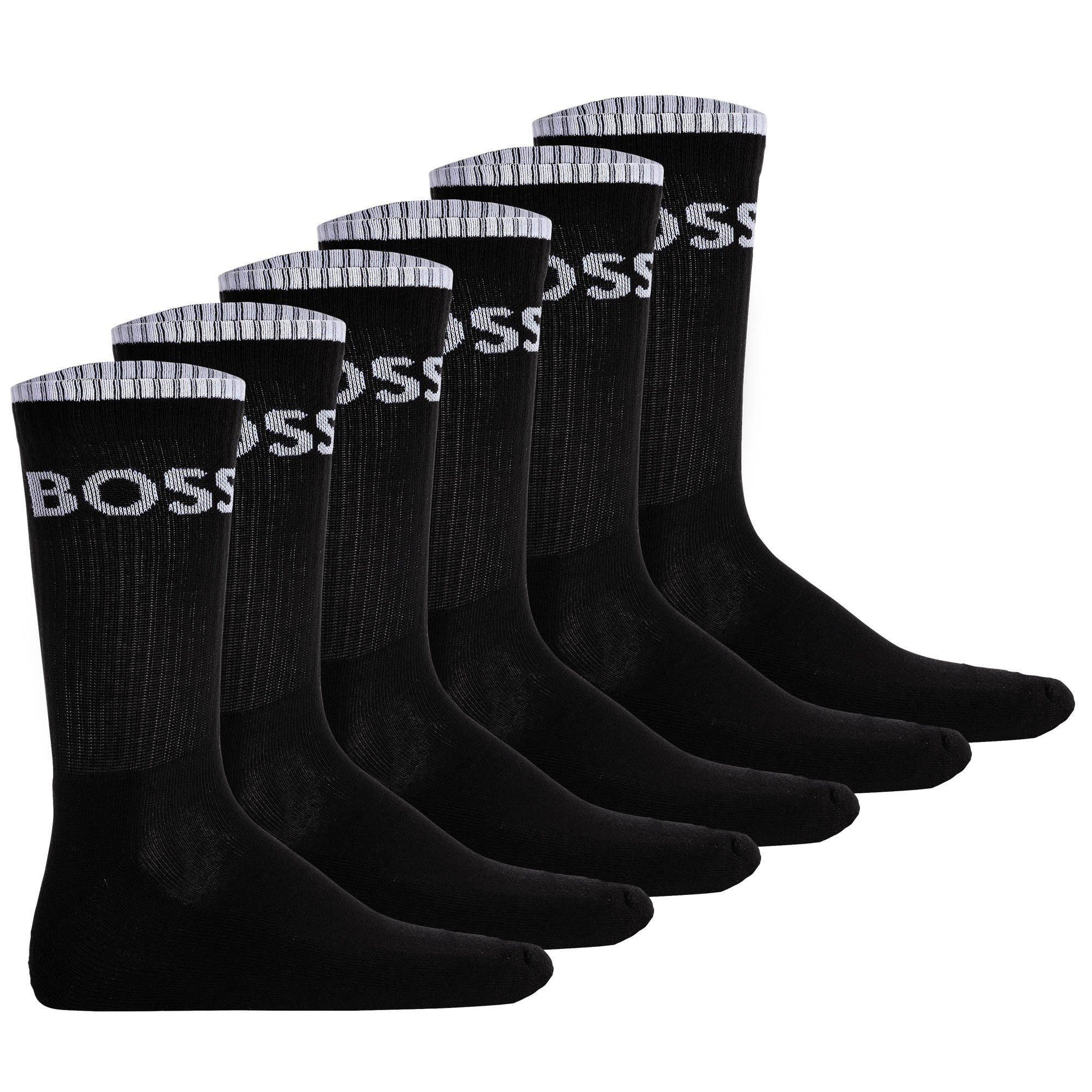 BOSS Kurzsocken Herren Socken 6er Pack Baumwolle 6P QS Stripe CC (Packung, günstig online kaufen